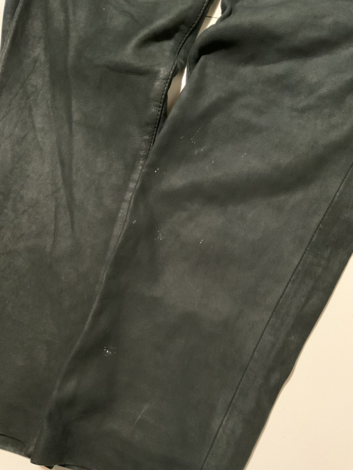 Designer Autark Rough Concept Berlin Lamb Leather Biker Moto Pants Size US 32 / EU 48 - 7 Thumbnail