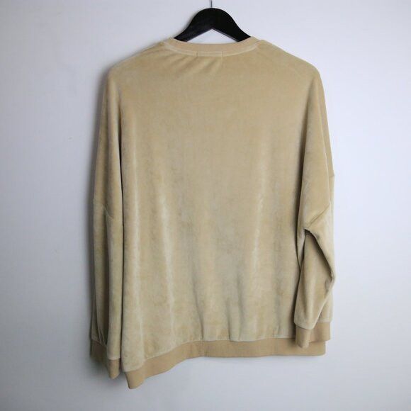 Oak + Fort Oak + Fort Velour/Velvet Oversized Camel Beige Crew Sweater Size S / US 4 / IT 40 - 6 Thumbnail