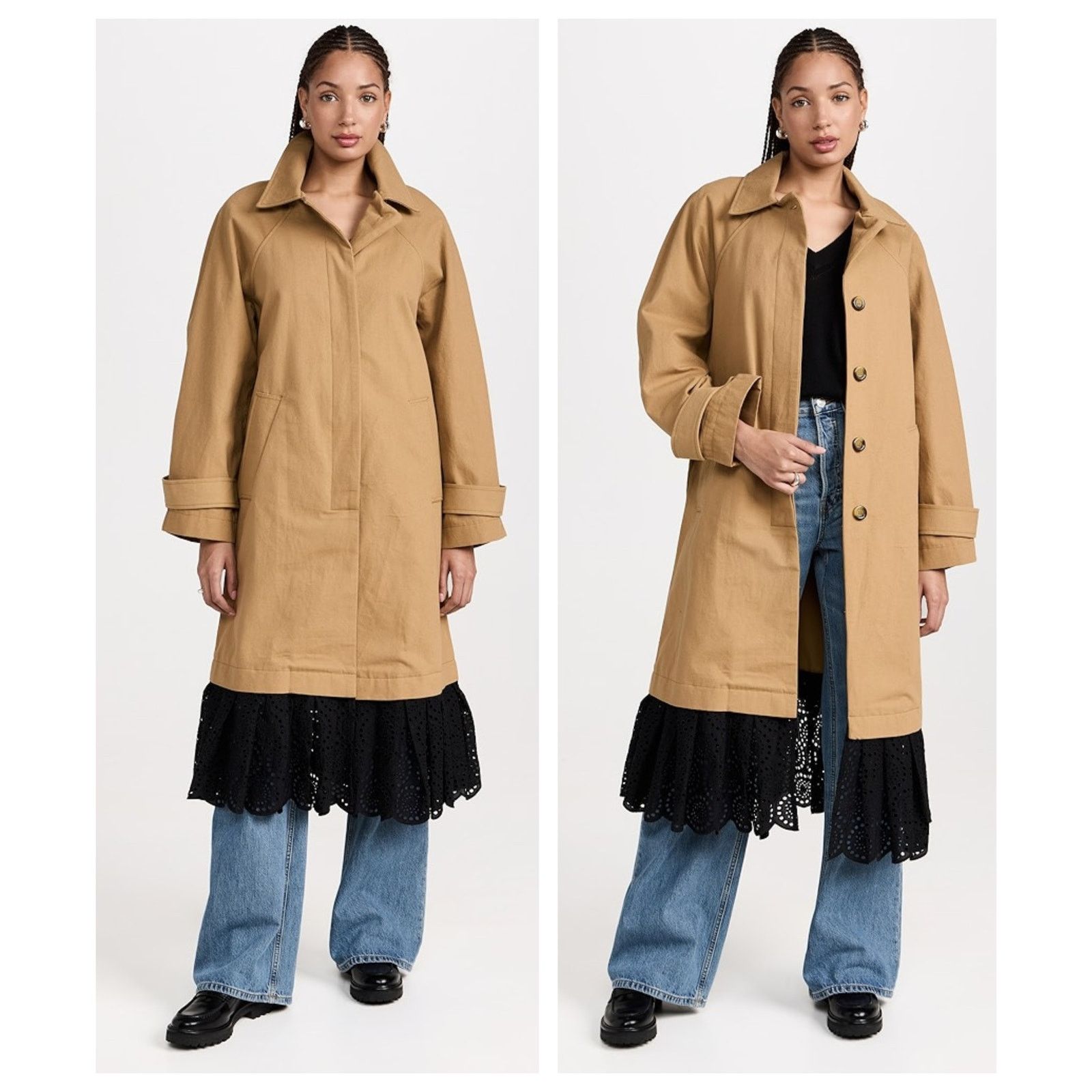 Sea New York Sea NY Maeve Eyelet Long Sleeve Trench Coat Size XL Size XL / US 12-14 / IT 48-50 - 6 Thumbnail