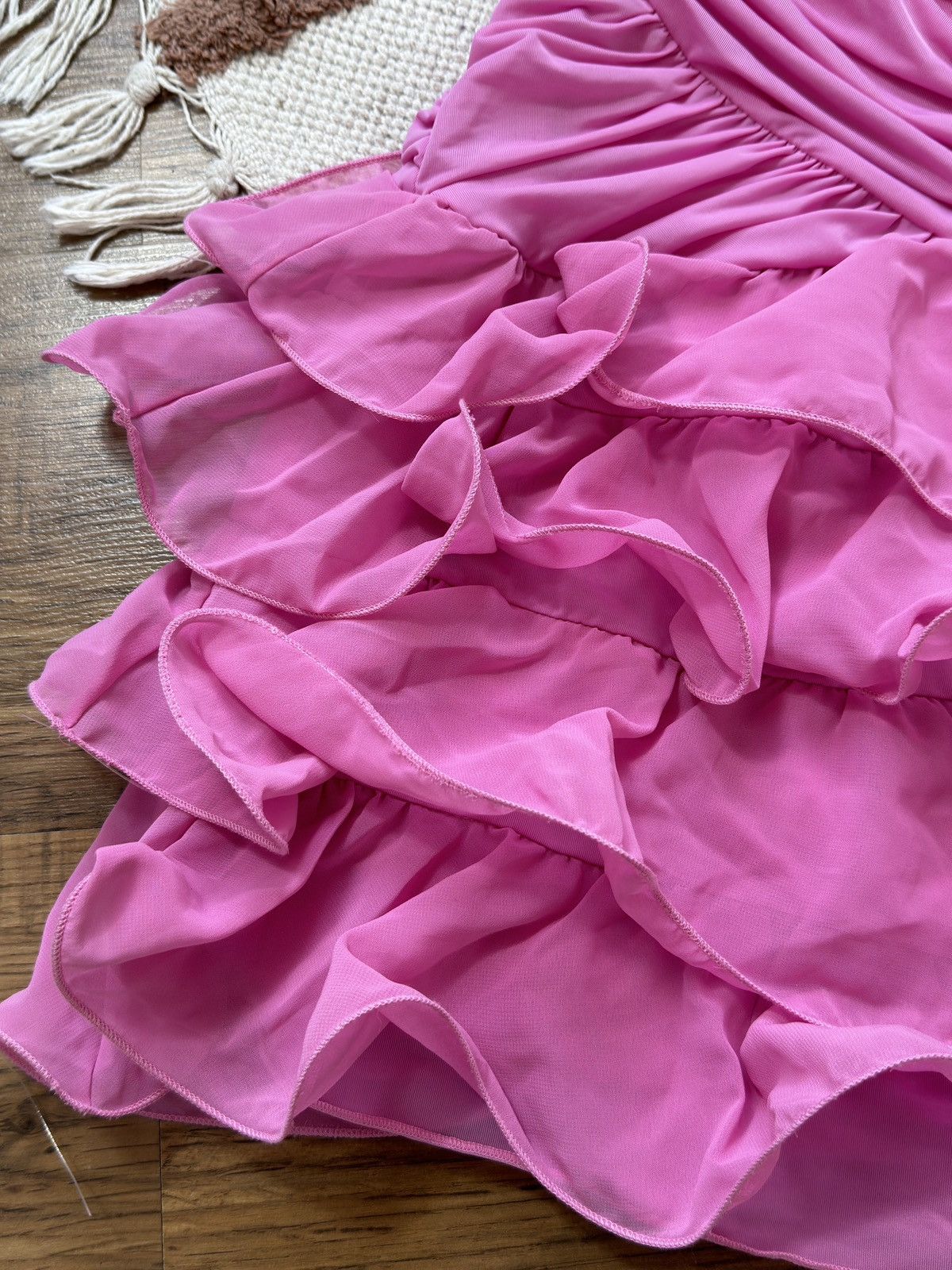 Japanese Brand DRAPERY OFF SHOULDERS PLEATED CUTE DRESS Size S / US 4 / IT 40 - 4 Thumbnail