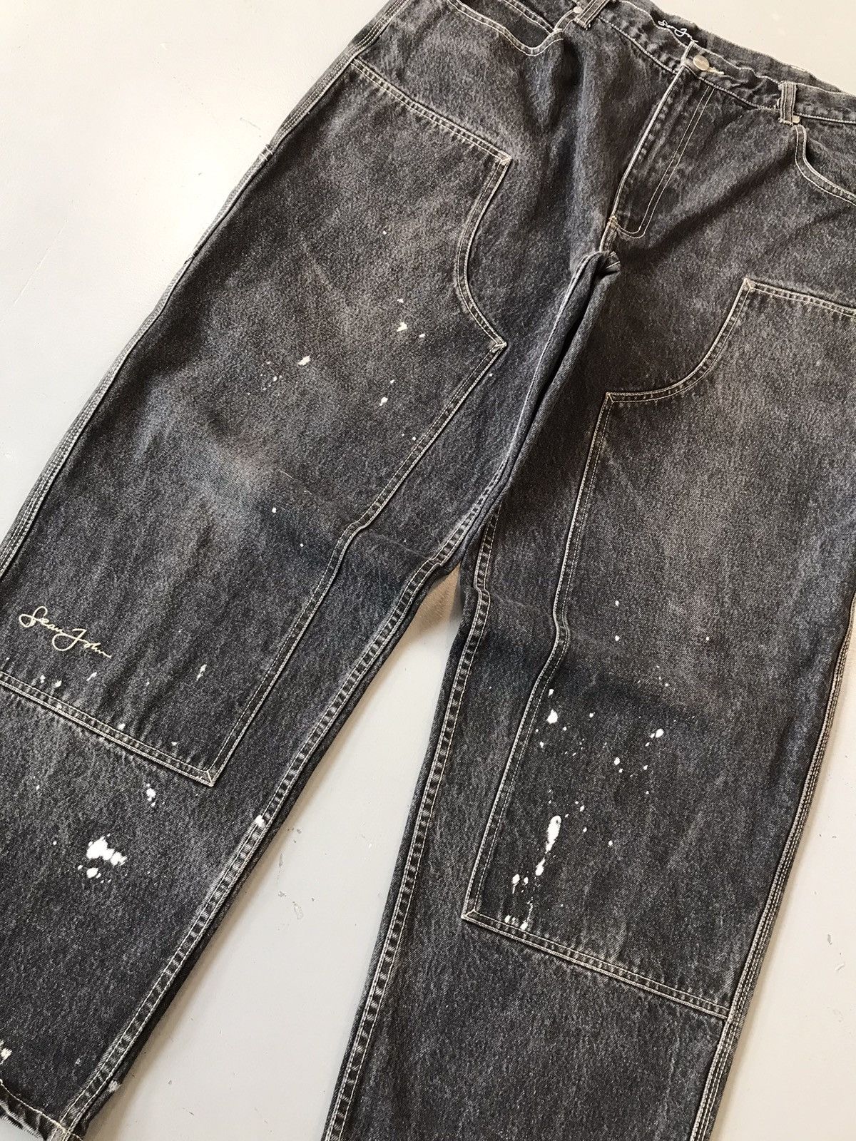 Sean John × Vintage Vintage Sean John spell out double knee carpenter denim Size US 38 / EU 54 - 3 Thumbnail