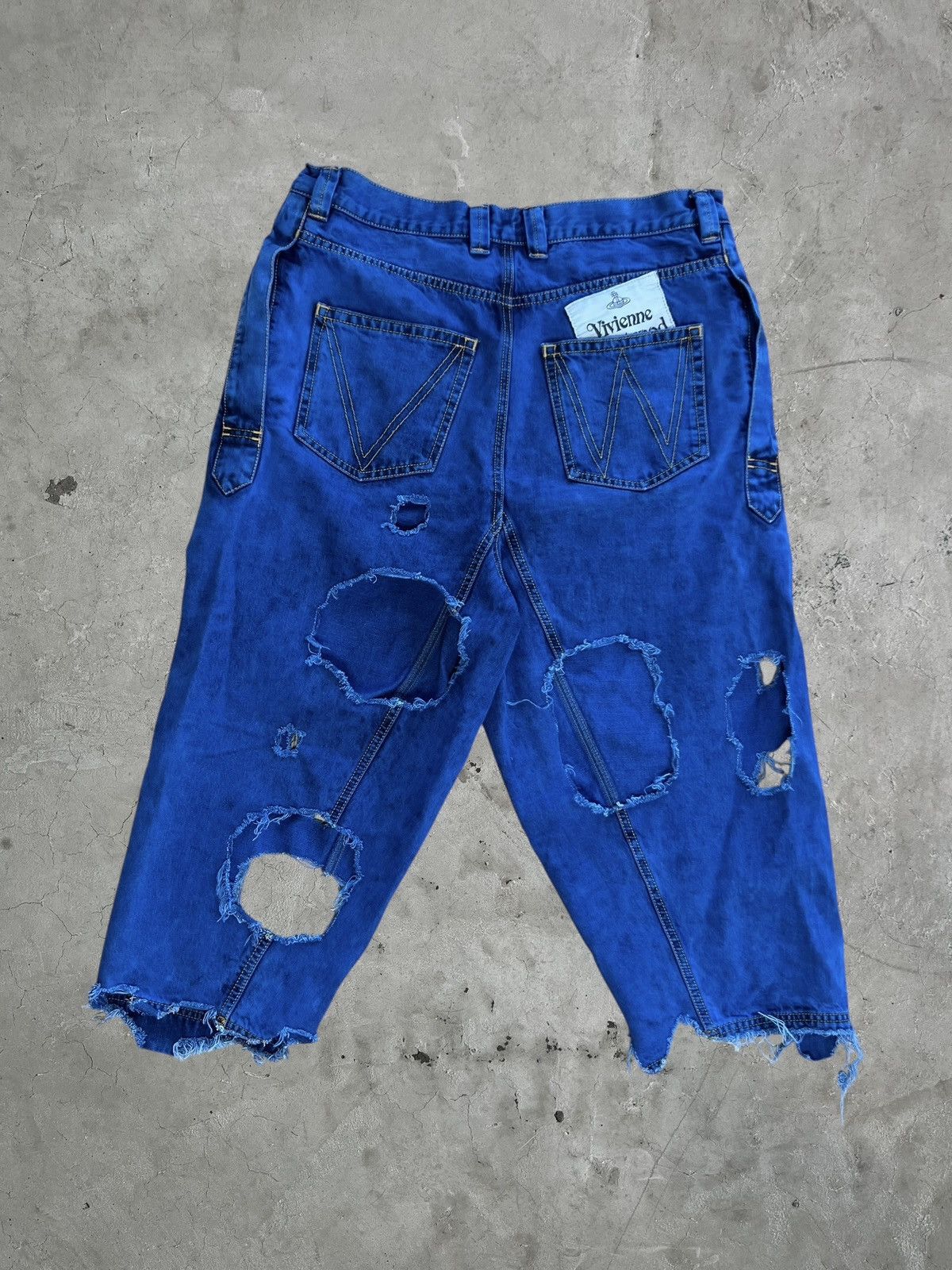 Vivienne Westwood Vivienne Westwood Distressed Denim Shorts Size US 36 / EU 52 - 2 Thumbnail