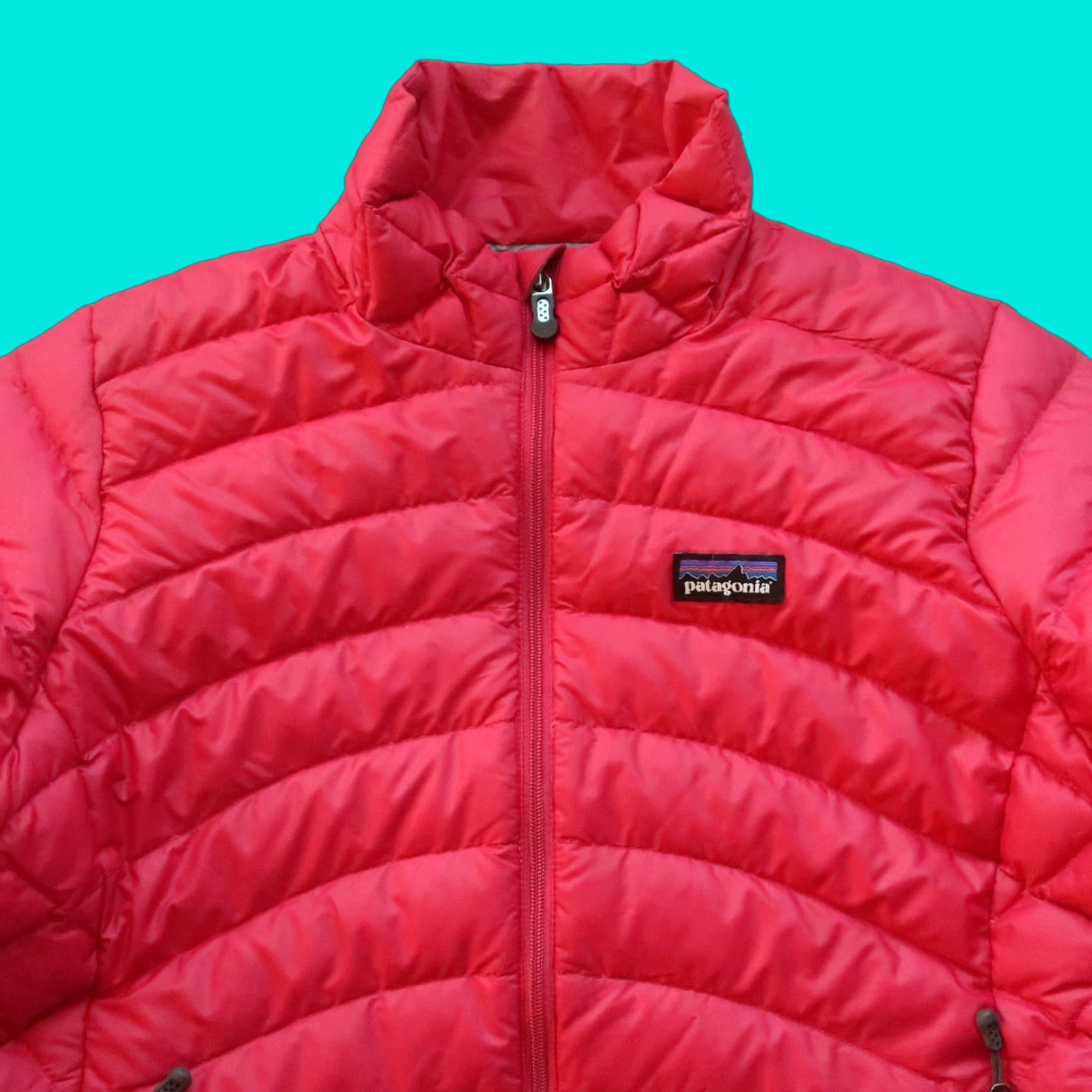 Patagonia Patagonia Quilted Sweater Jacket Womens Small Pink Vintage Size S / US 4 / IT 40 - 1 Thumbnail