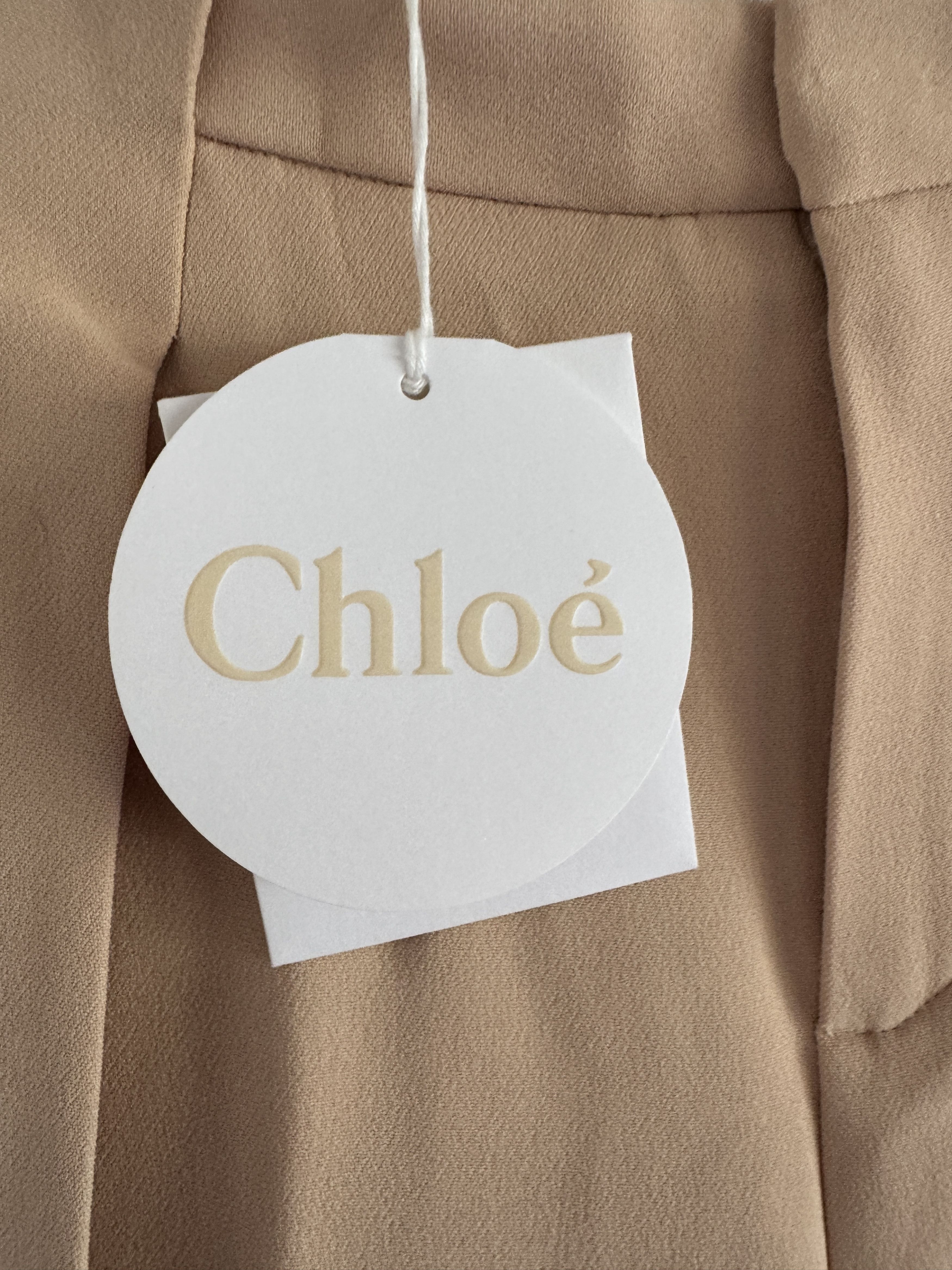 Chloe Beige Side-Stripe Trousers Size 30" / US 8 / IT 44 - 5 Thumbnail