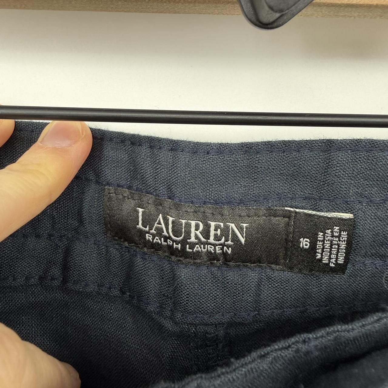 Ralph Lauren Ralph Lauren Navy Linen Wide-Leg Pant Size 16 - NWOT Size 38" / US 16 / IT 52 - 5 Thumbnail