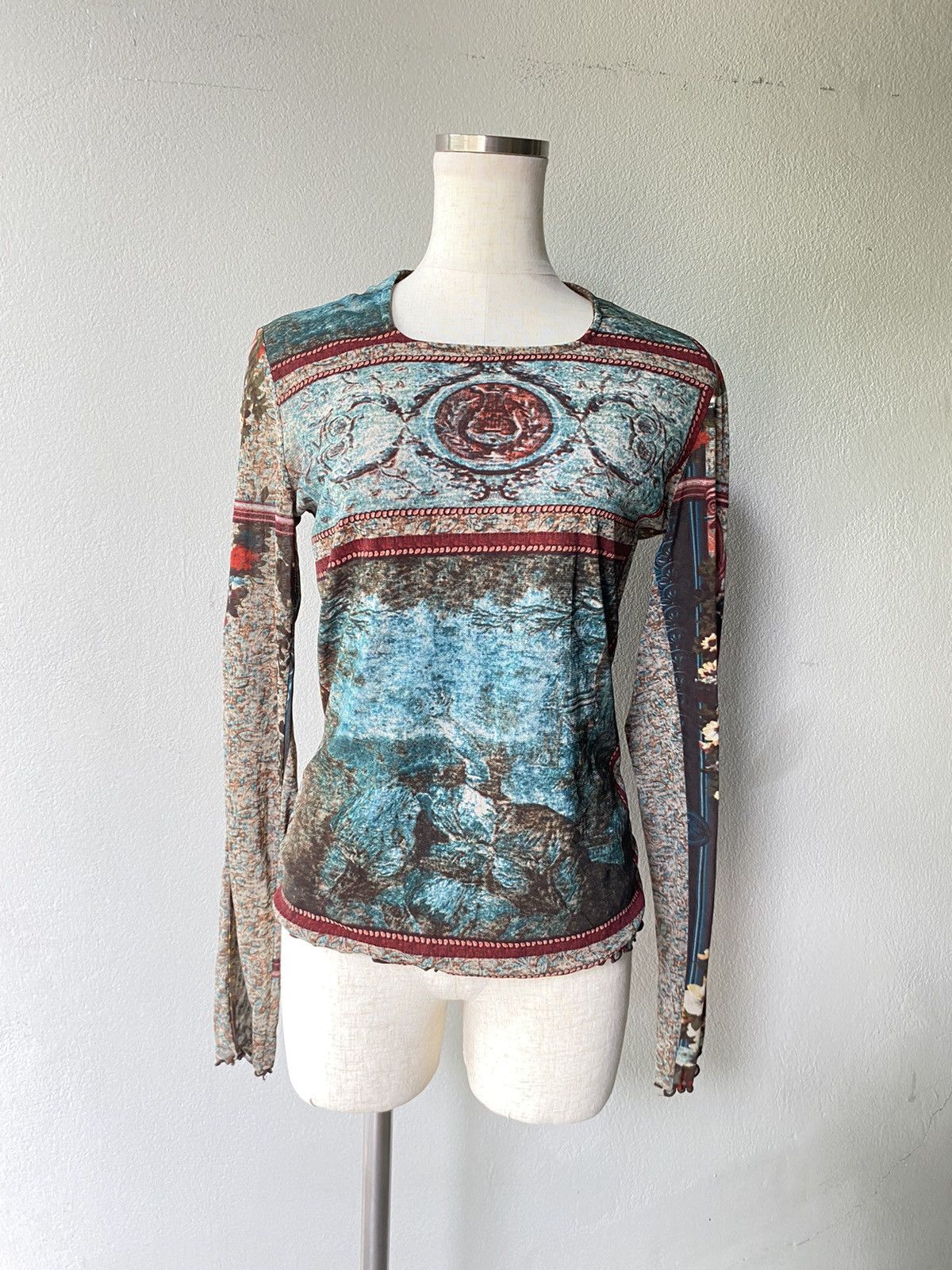 Designer × Japanese Brand Y2K mesh blouse top Size ONE SIZE - 6 Thumbnail