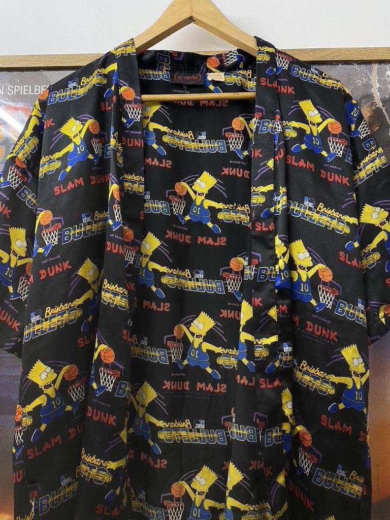 The Simpsons 1995 Vintage The Simpsons Brisbane Bullets NBA Team Shirt Size US L / EU 52-54 / 3 - 5 Thumbnail