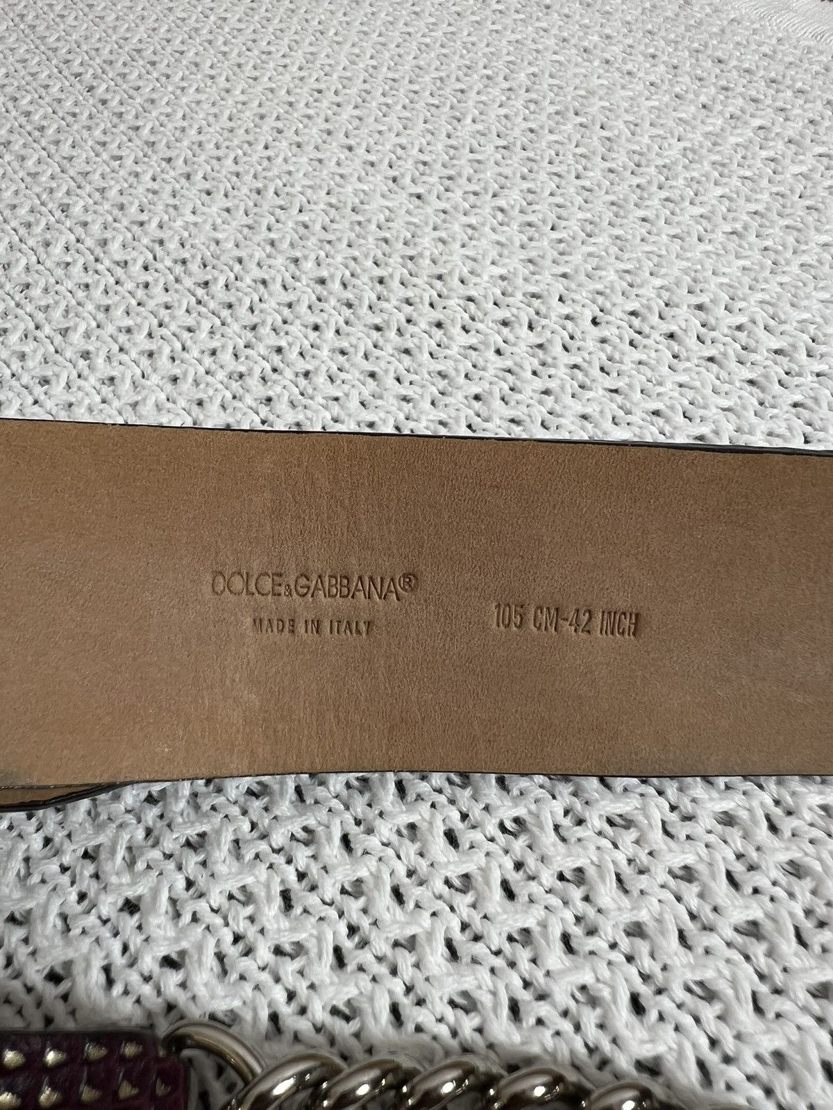 Dolce & Gabbana Dolce & Gabbana Women's Belt Leather Metal Size ONE SIZE - 5 Thumbnail