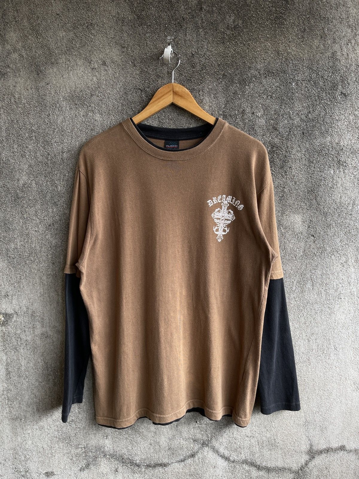 If Six Was Nine × L7 Real Hip × Le Grande Bleu (L.G.B.) Vintage’90s🔥DREAMING🔥Raglan Long Sleeve Tshirt Size US L / EU 52-54 / 3 - 2 Thumbnail