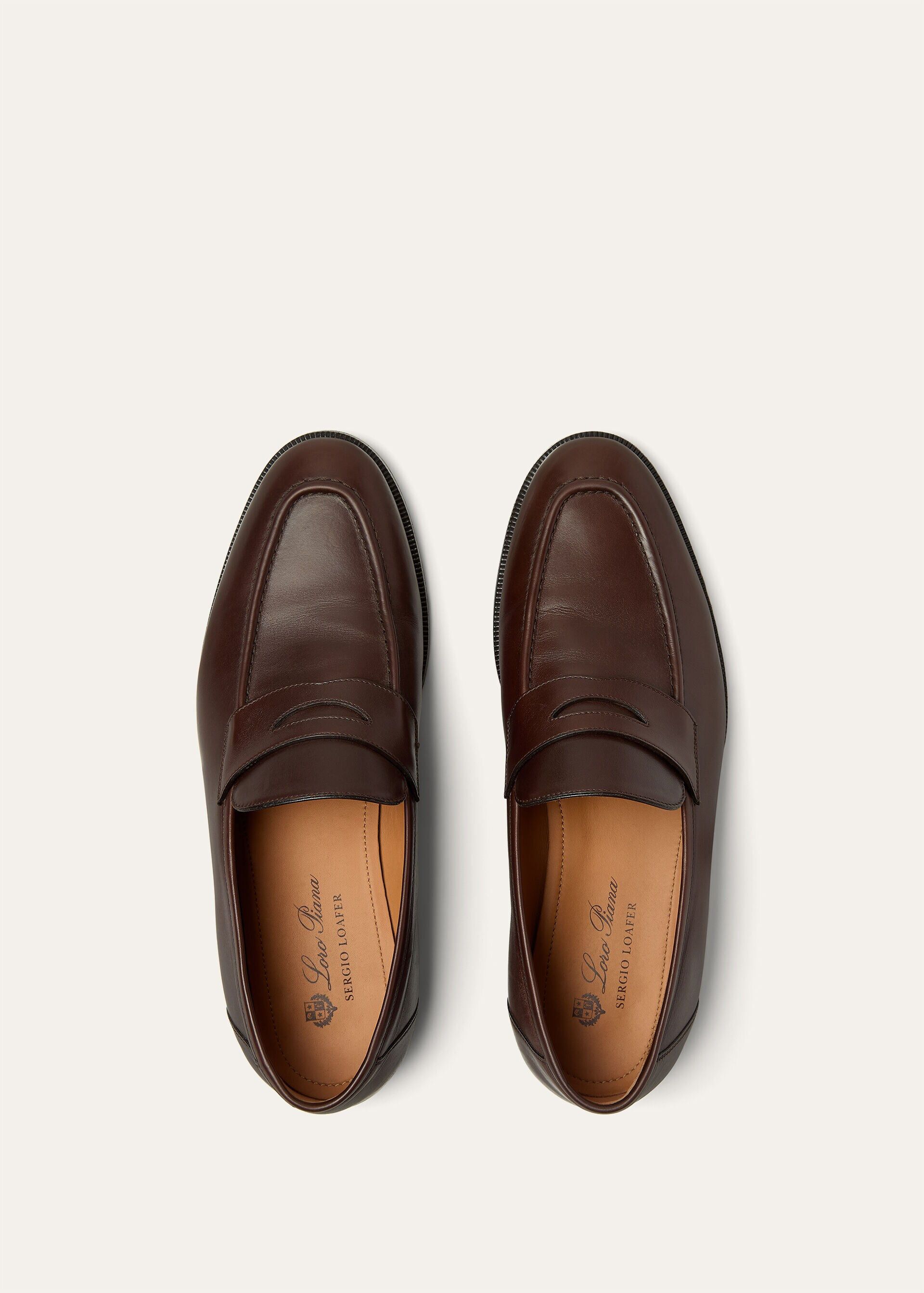 Loro Piana os11x0226 FAO6135 Sergio Loafers in French Coffee Size US 8 / EU 41 - 5 Thumbnail