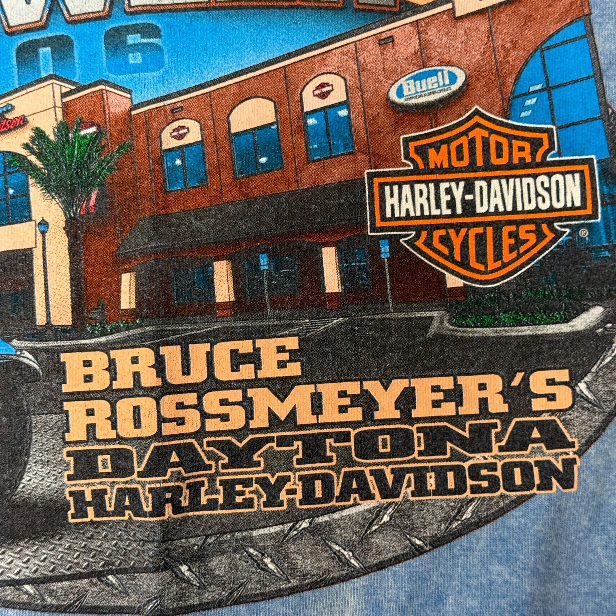 Harley Davidson Motorcycle Holoubek Blue Stonewash Daytona Bike Week T Shirt Size US XL / EU 56 / 4 - 9 Thumbnail