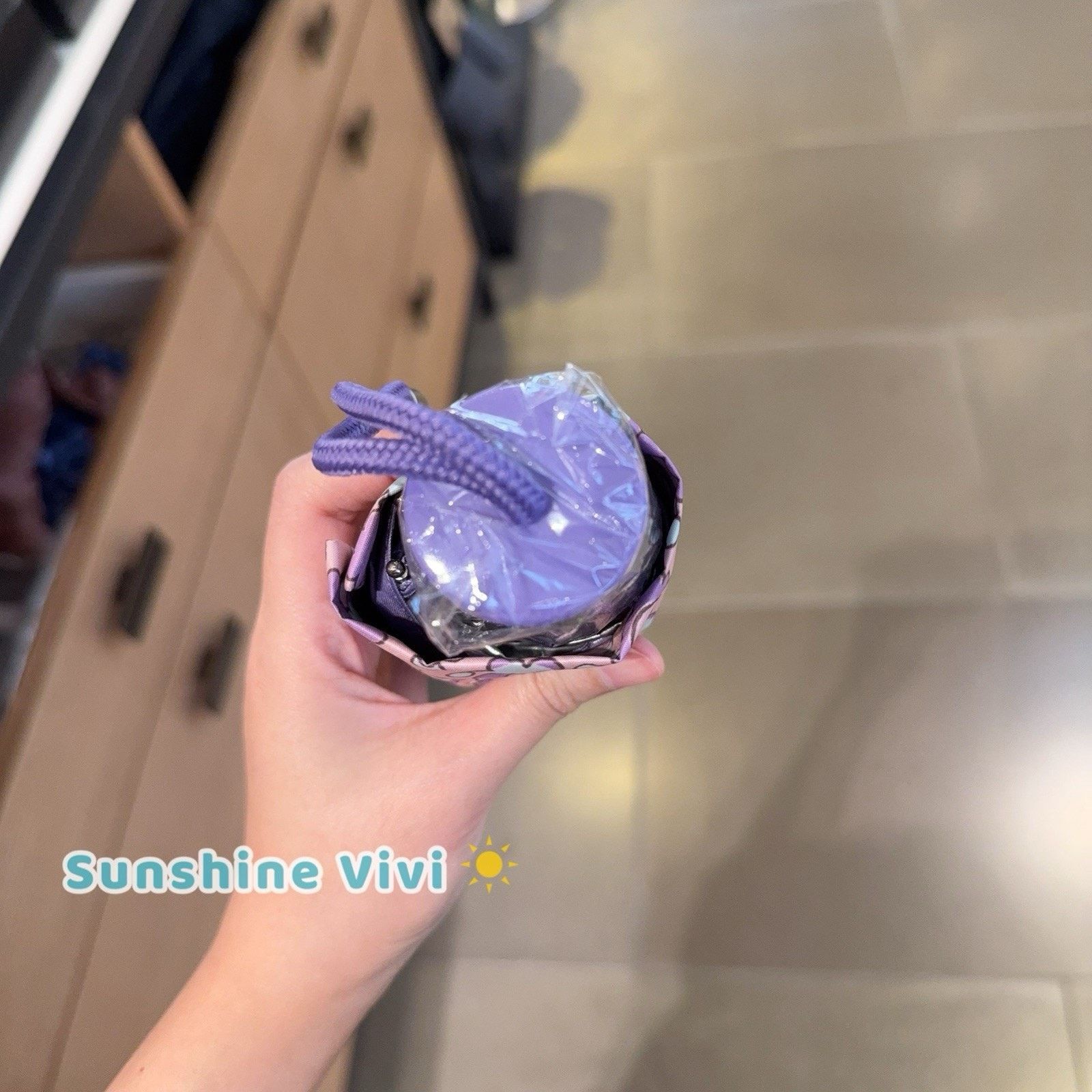 Coach NWT Coach UV Protection Mini Umbrella Silver Lily CBM51 Size ONE SIZE - 4 Thumbnail