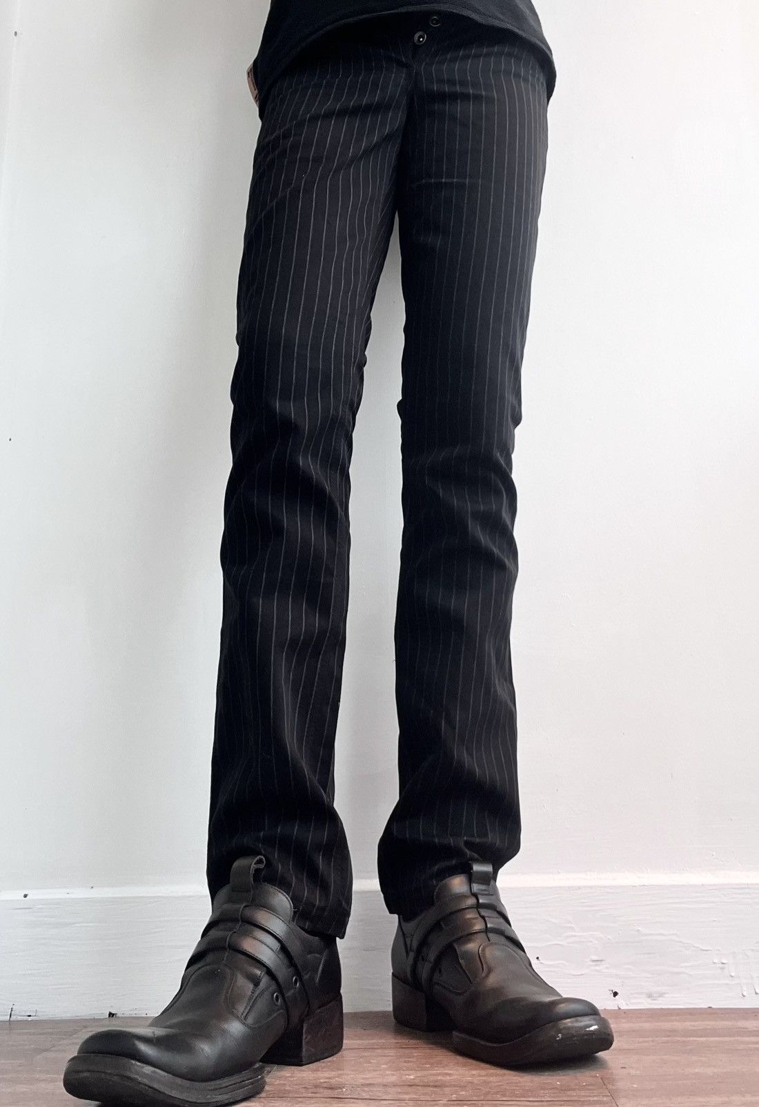 Shellac 2000s Shellac Avant-Garde Stripped Pants Size US 27 - 1 Thumbnail