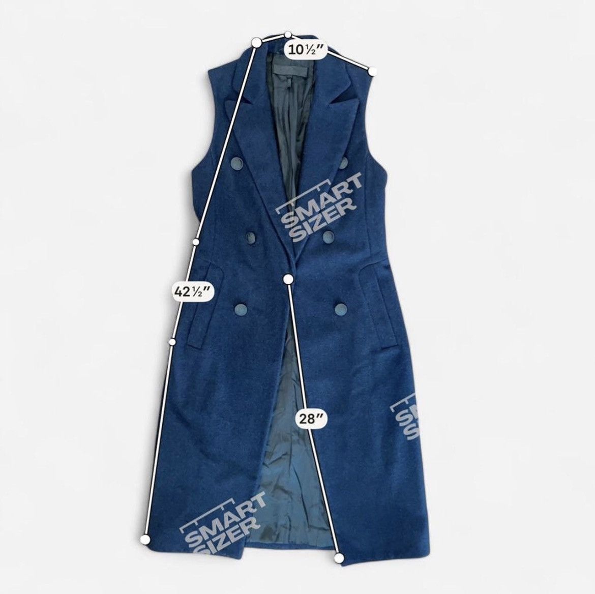 Rag & Bone Rag & Bone Navy Faye longline vest Size S / US 4 / IT 40 - 7 Thumbnail