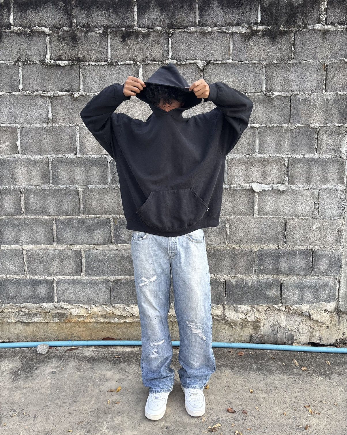 Russell Athletic Vintage Faded Russell Athletic Hoodie Blank (2XL) Size US XXL / EU 58 / 5 - 8 Thumbnail