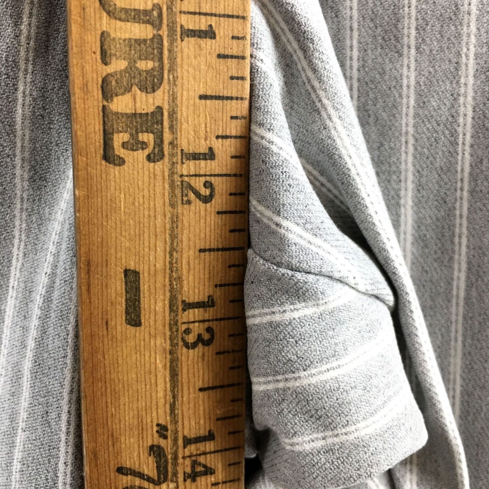 Vintage Maurices Pull On Skinny Ankle Pants Womens XXL Long Gray Striped Mid Rise NEW Size 40" / US 18 - 6 Thumbnail