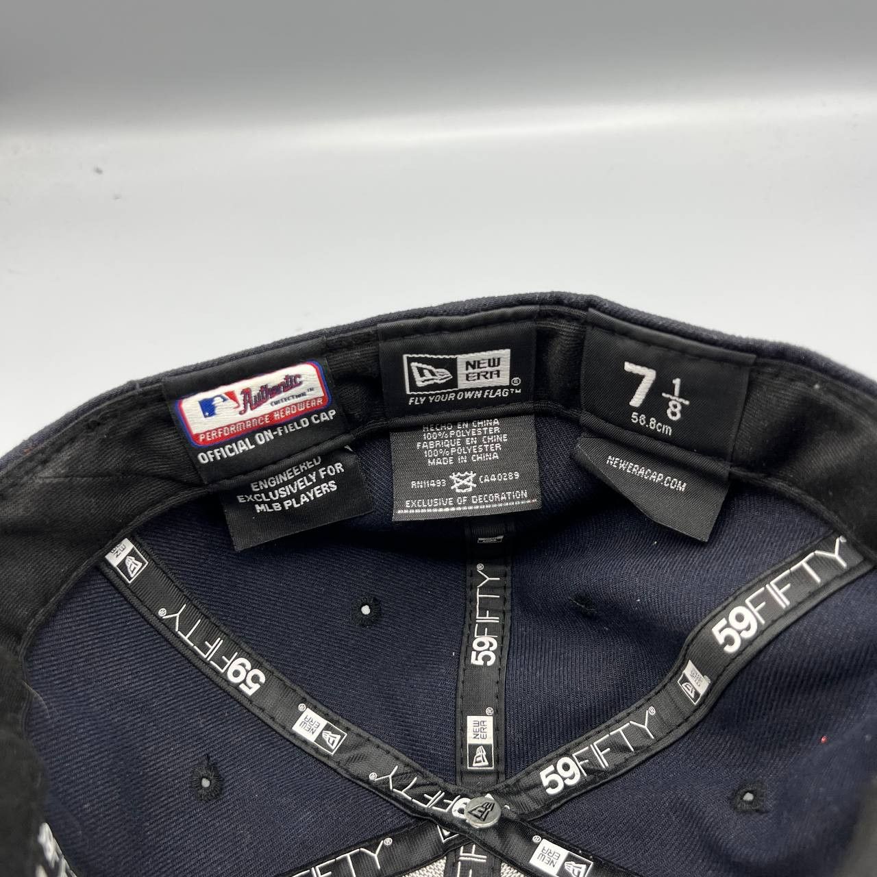 New Era New York Yankees Hat Men 7 1/8 59Fifty New Era Fitted Cap Size ONE SIZE - 6 Thumbnail