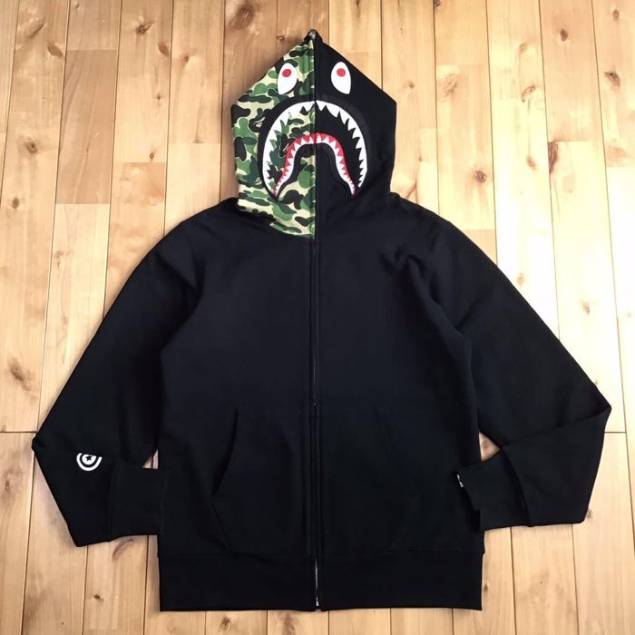 Bape 🔥Reversible🔥 BAPE Shark full zip hoodie ABC camo APE | Grailed