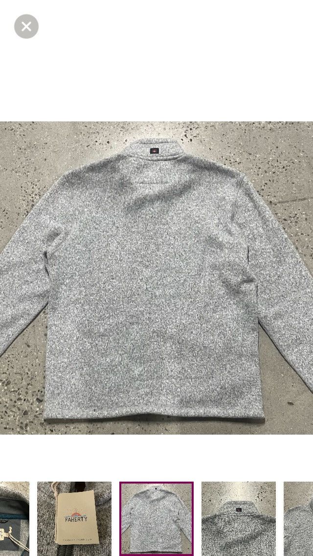 Faherty Faherty Full Zip Fleece Sweater MKH2342 Large Size US L / EU 52-54 / 3 - 9 Thumbnail