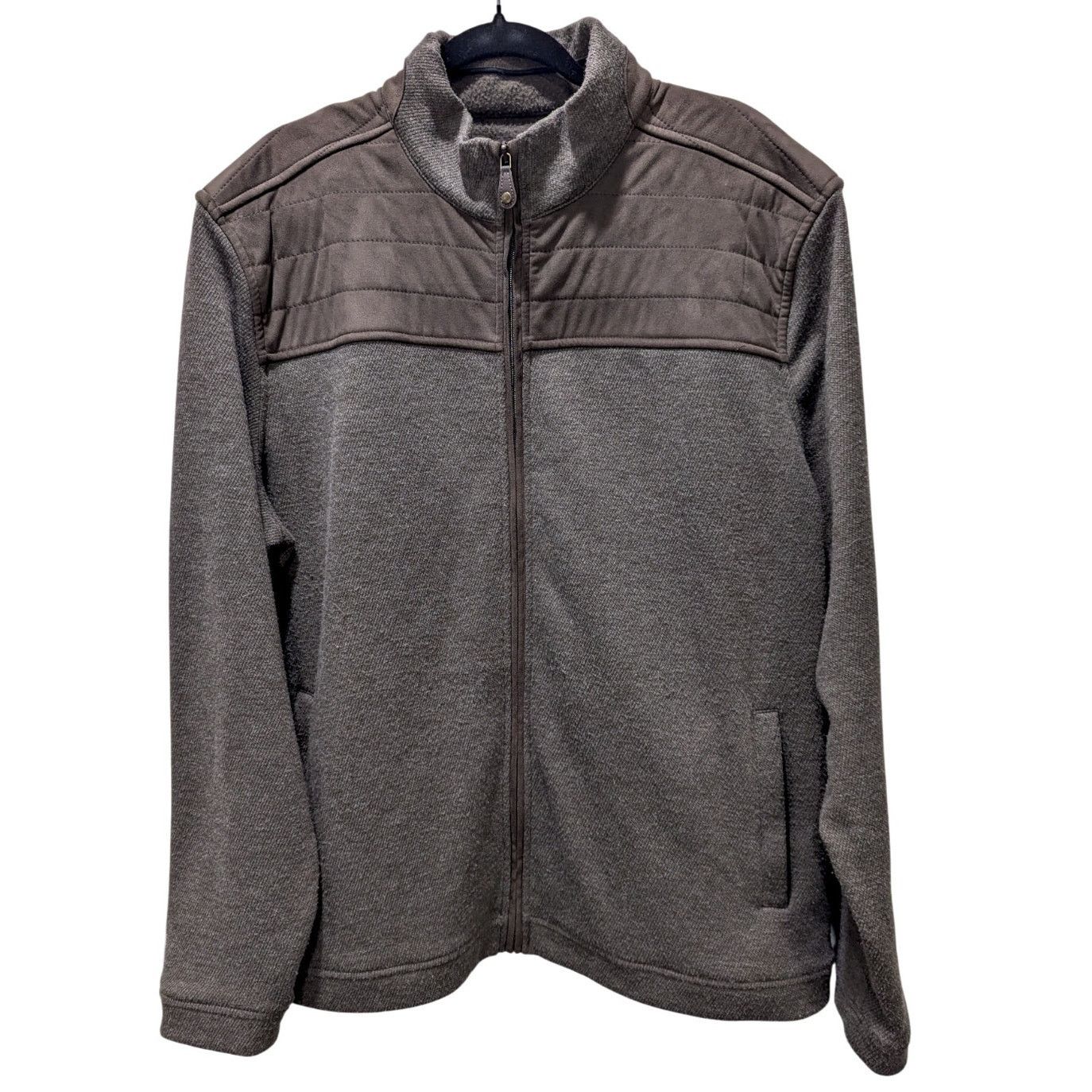 Johnston & Murphy Johnston & Murphy Quilted-Yoke Fleece Full-Zip Up Jacket XXL Size US XXL / EU 58 / 5 - 2 Thumbnail