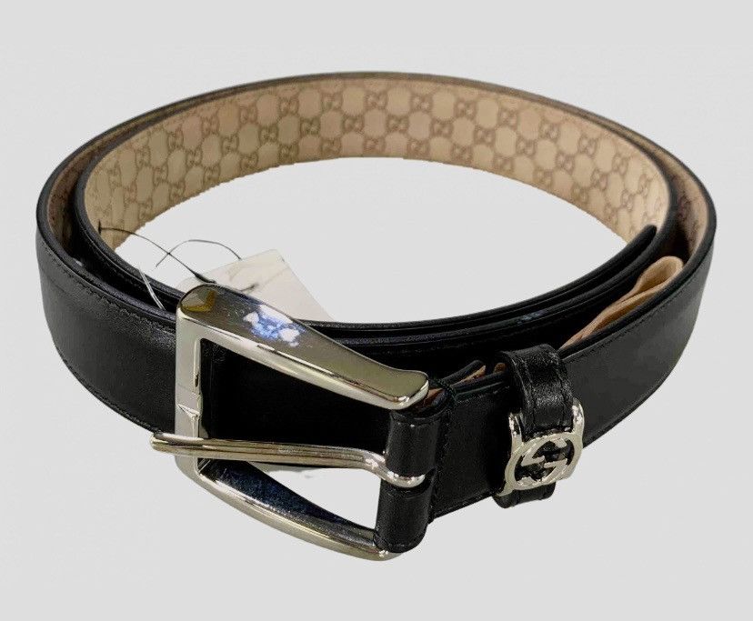 Gucci Gucci GG Guccified Black Leather Belt 100 40 NEW Size 40 - 1 Thumbnail