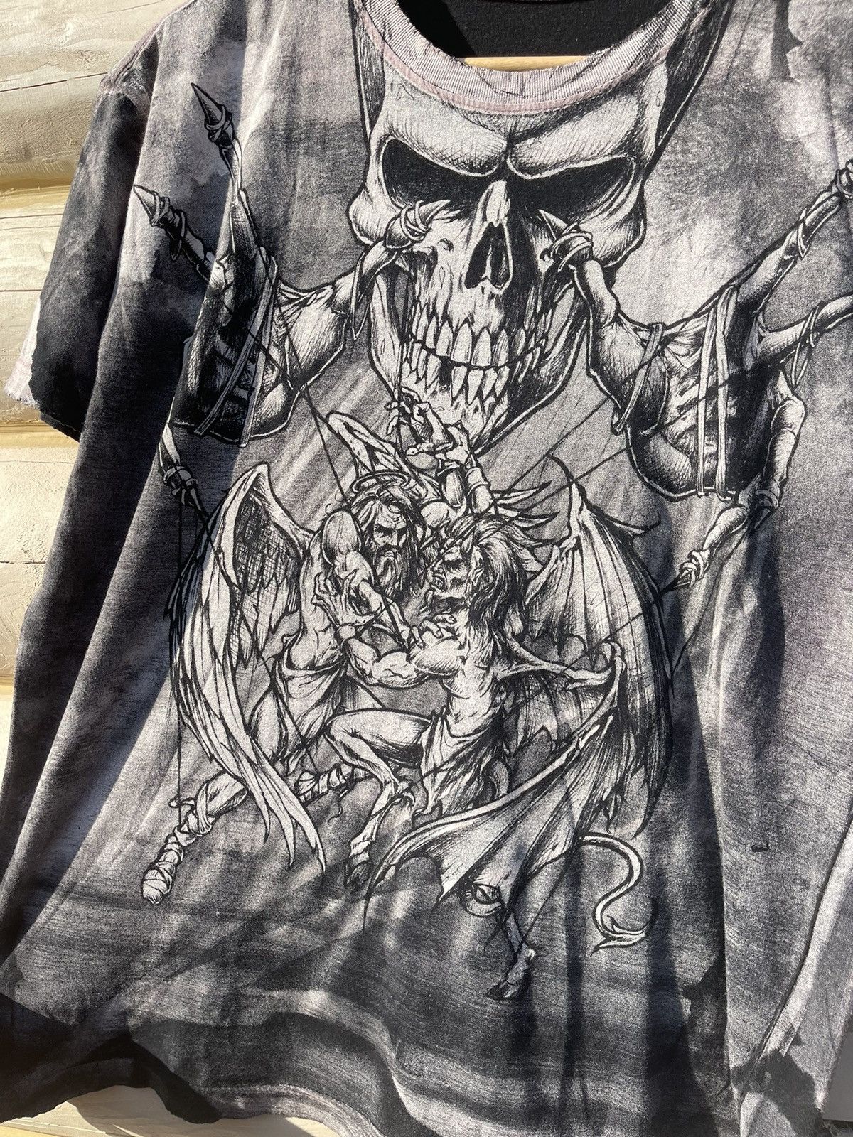 Affliction Affliction Y2K vintage scull tee print dyed t-shirt Size US L / EU 52-54 / 3 - 2 Thumbnail