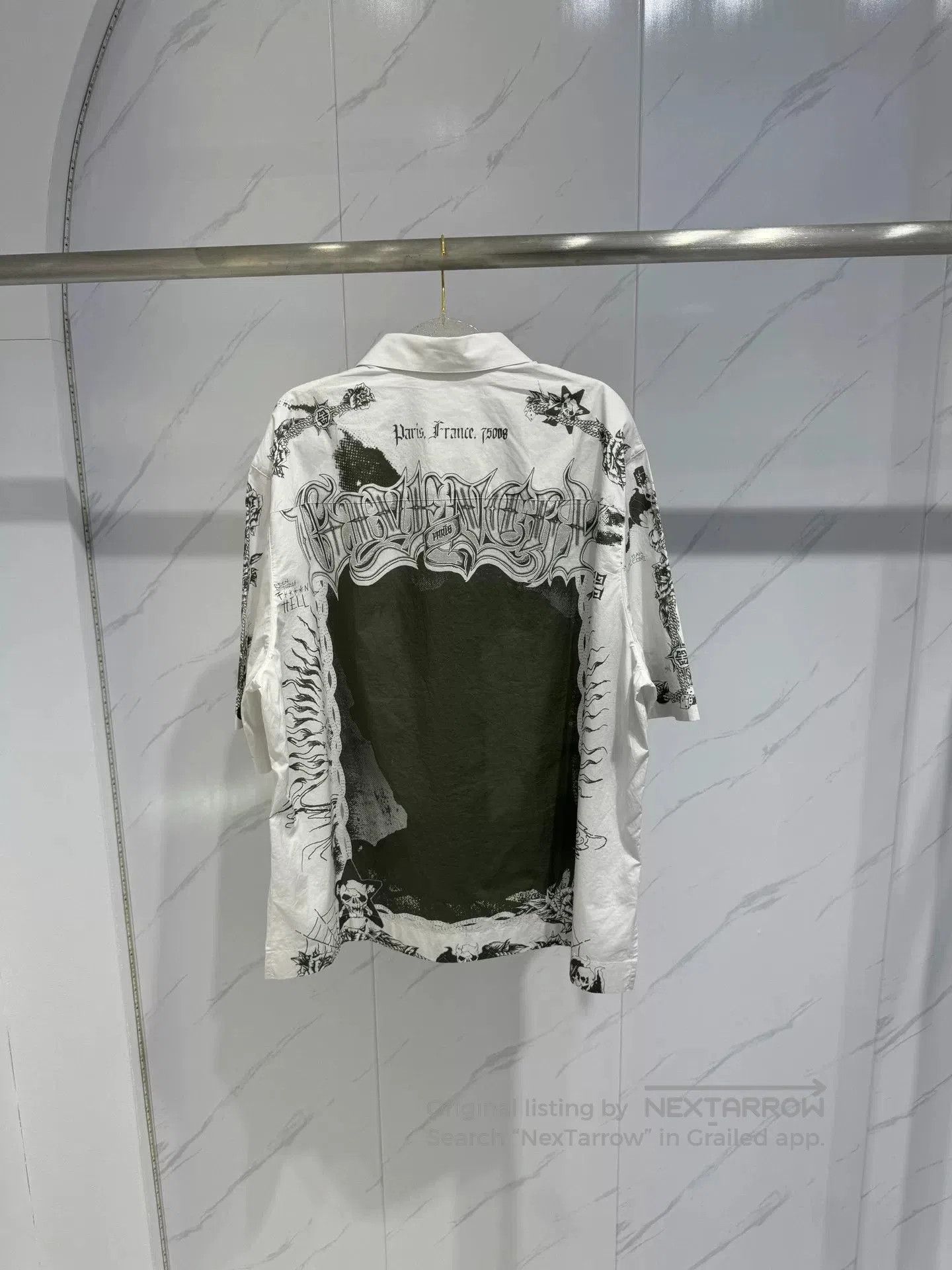 Givenchy Givenchy Skull New All-Over Print Zip Shirt. Size US M / EU 48-50 / 2 - 2 Thumbnail