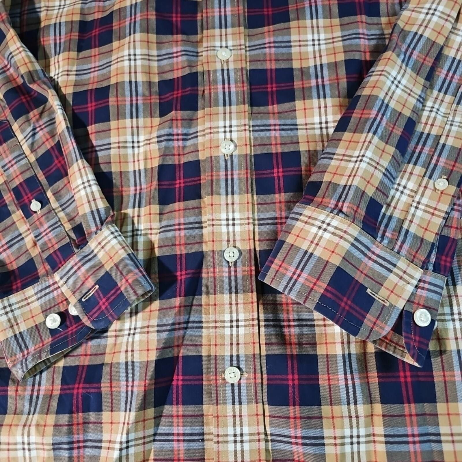Lands' End Lands End No Iron Twill 16-16½ Traditional Fit Button Up LT Size US L / EU 52-54 / 3 - 2 Thumbnail