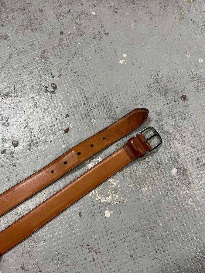Giorgio Armani Giorgio Armani Brown Premium Leather Belt Size ONE SIZE - 4 Thumbnail