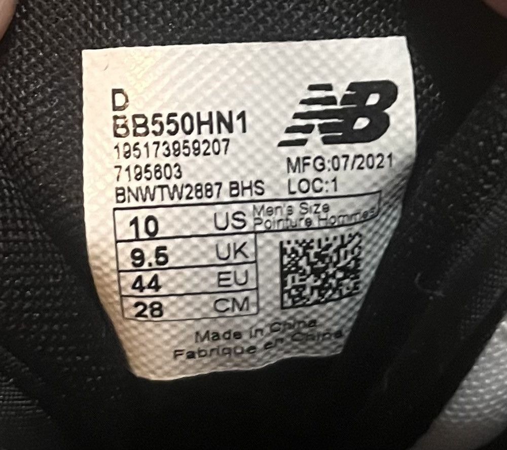 New Balance New Balance 550 White Royal Black Size US 10 / EU 43 - 6 Thumbnail