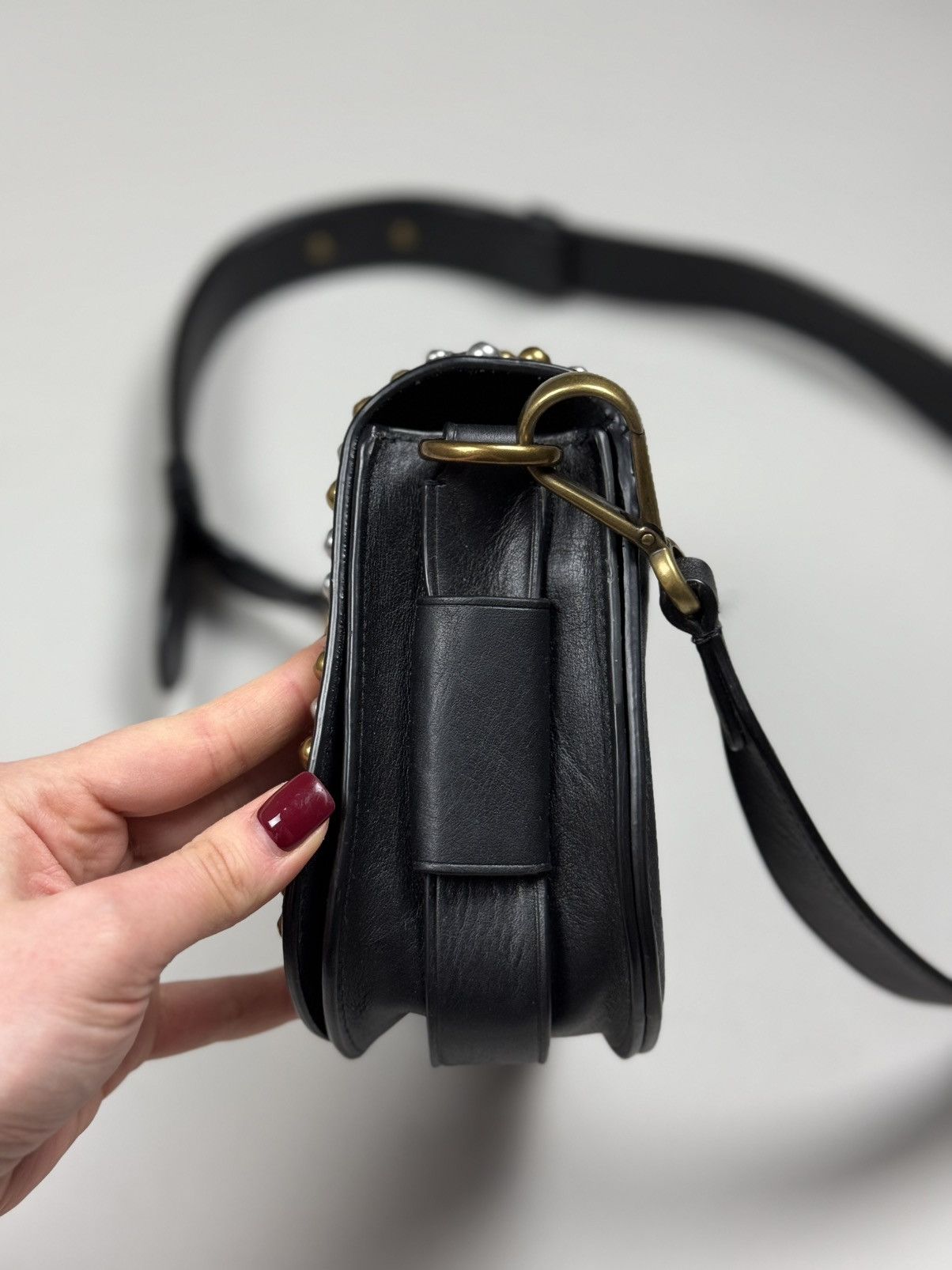 Polo Ralph Lauren Polo Ralph Lauren Leather Studded Lennox Crossbody Bag Size ONE SIZE - 10 Thumbnail