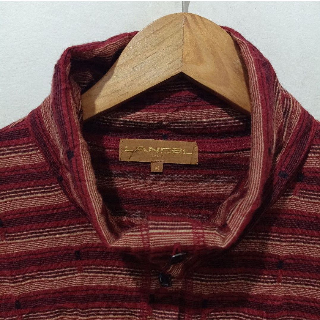 Lancel LANCEL Paris turtleneck striped tshirt Made in Japan Size US M / EU 48-50 / 2 - 5 Thumbnail