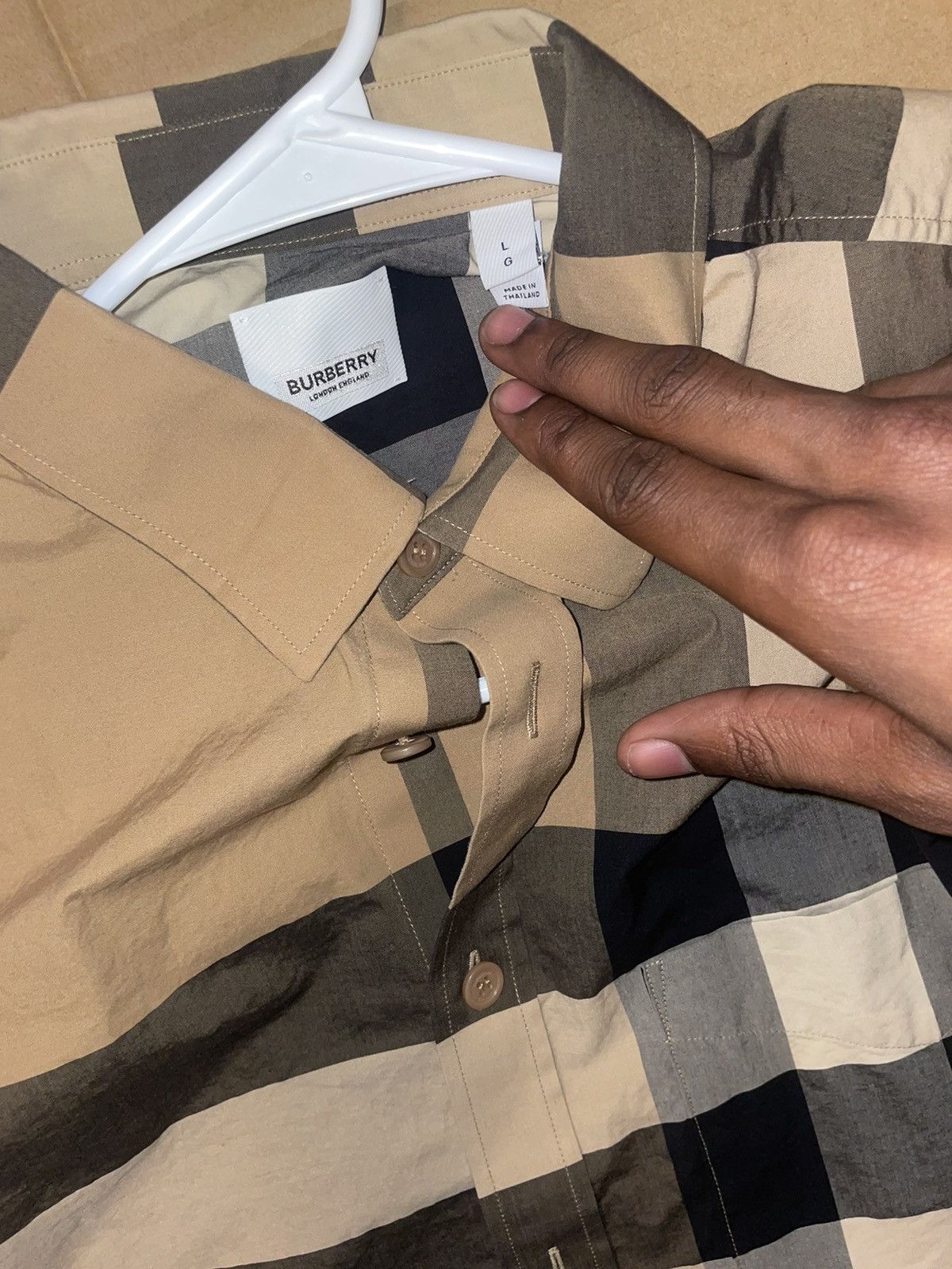 Burberry Burberry Check Long Sleeve Size US L / EU 52-54 / 3 - 5 Thumbnail