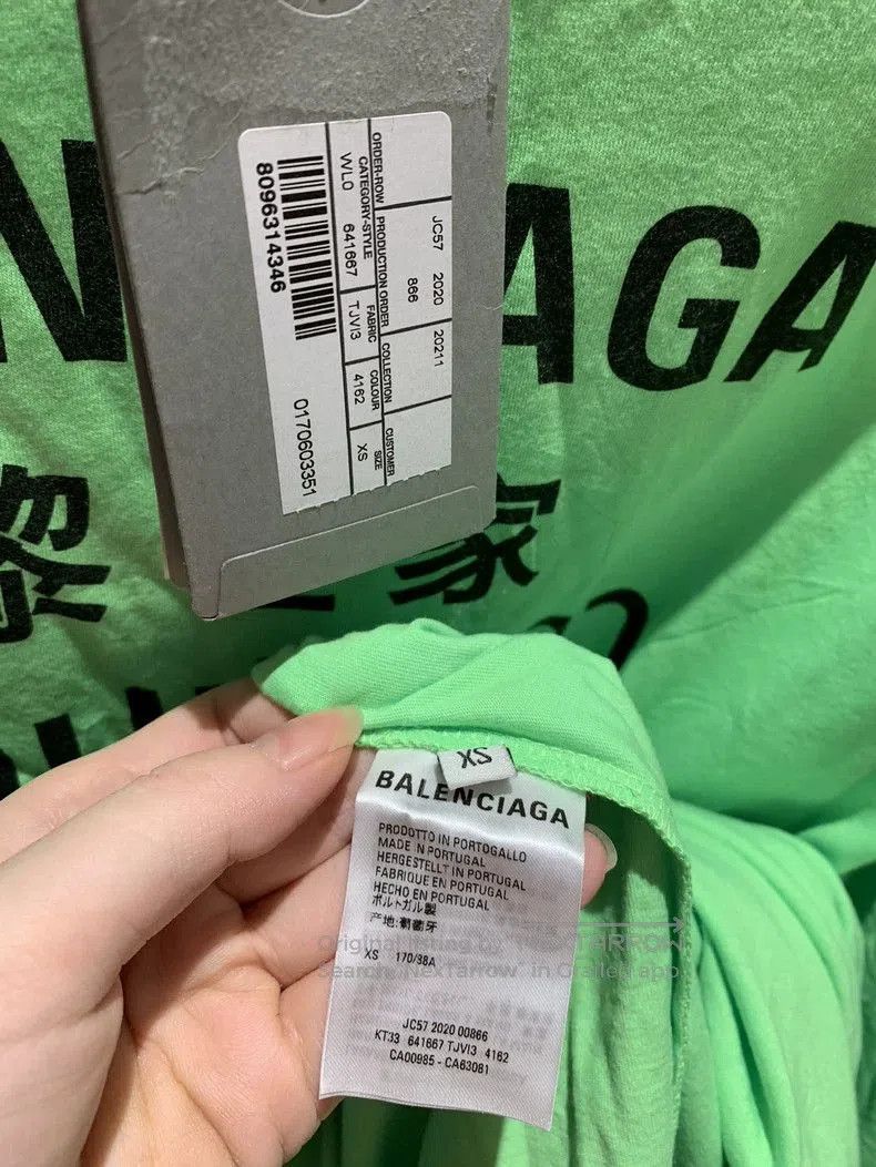 Balenciaga Balenciaga Green Long Sleeve T-Shirt XS. Size US XS / EU 42 / 0 - 3 Thumbnail