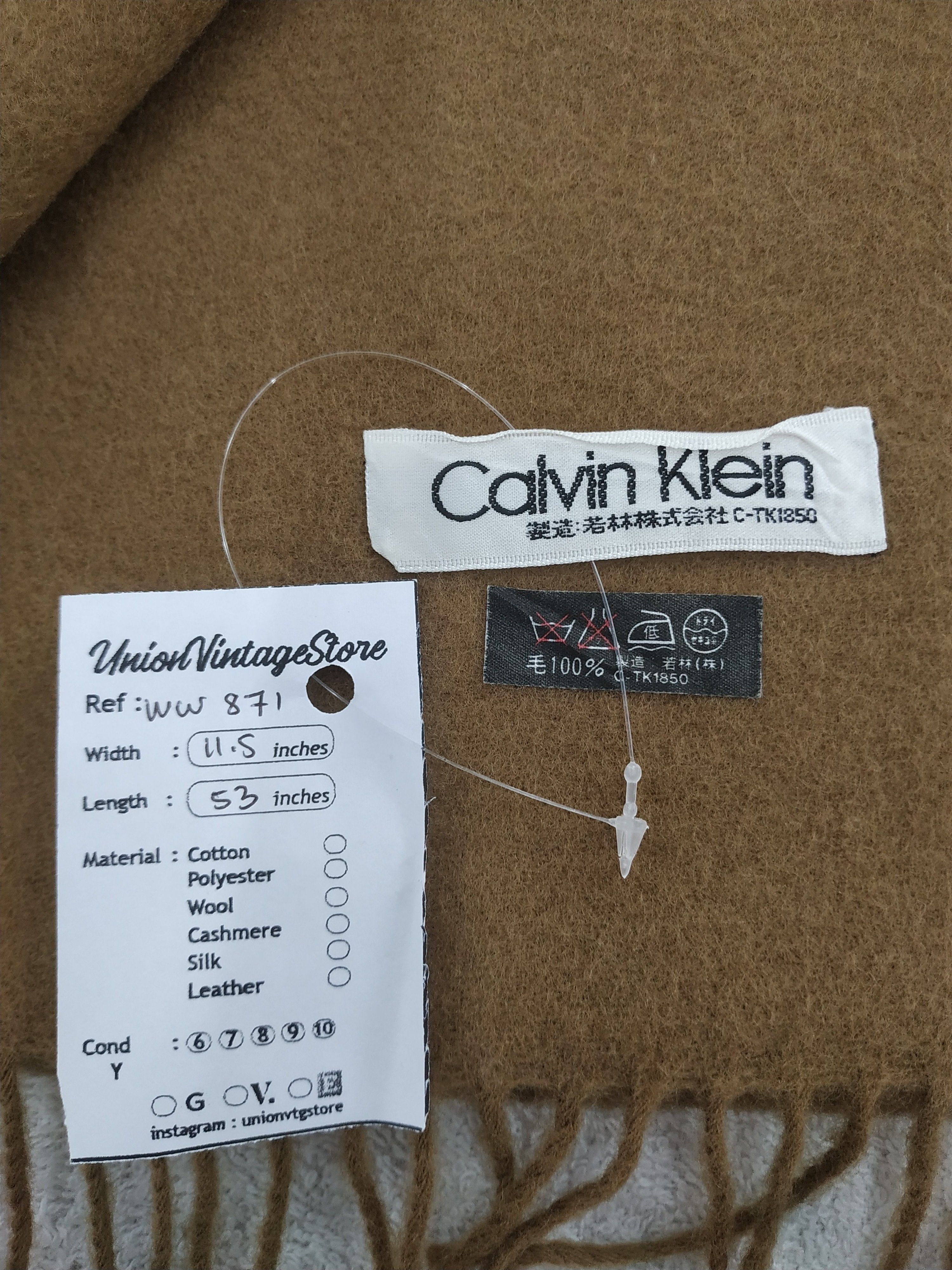 Calvin Klein × Vintage Calvin Klein Scarf / Muffler / Neckwear - WW871 Size ONE SIZE - 5 Thumbnail
