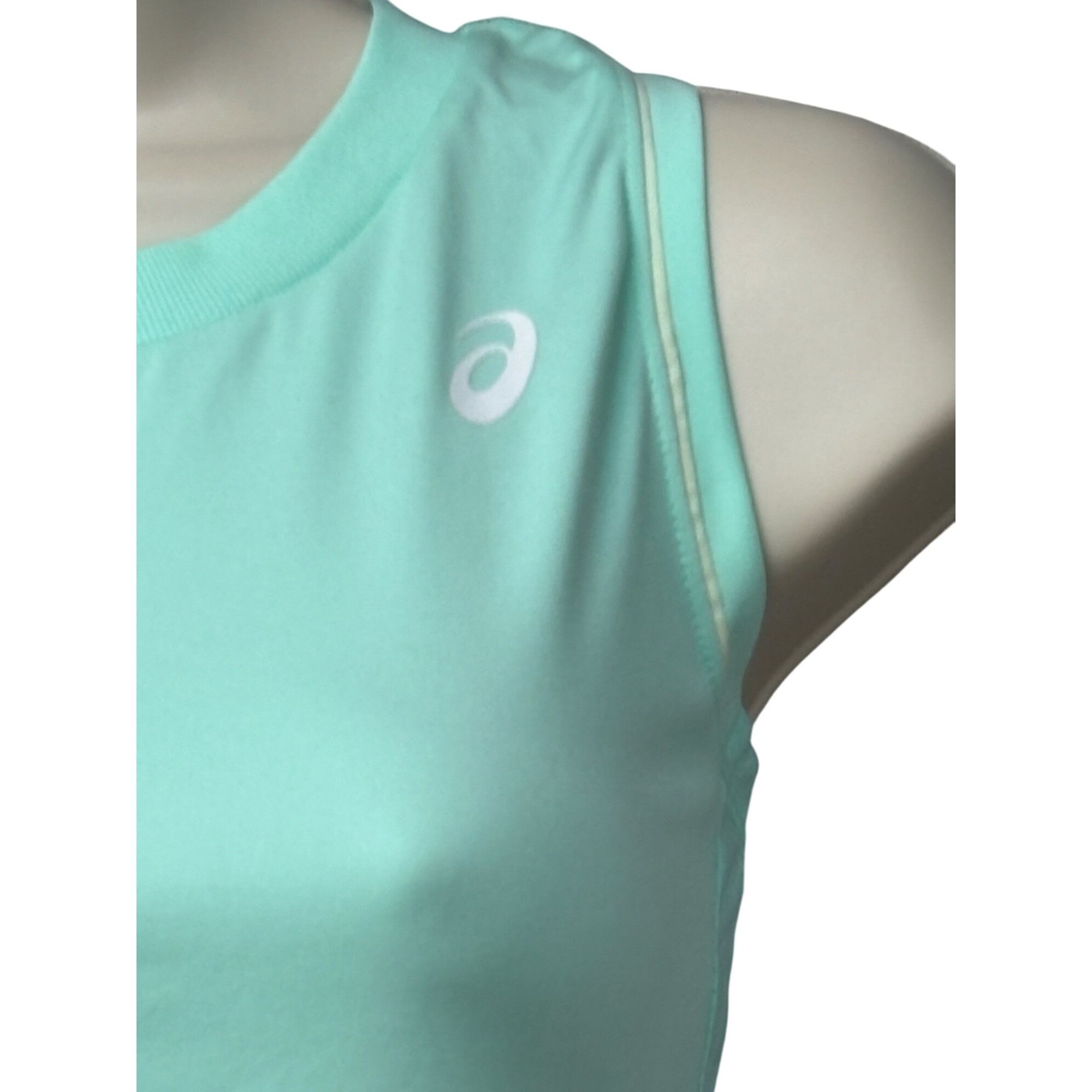 Asics ASICS Women’s Court Piping tank, Fresh Ice, Sz. XS Size XS / US 0-2 / IT 36-38 - 5 Thumbnail