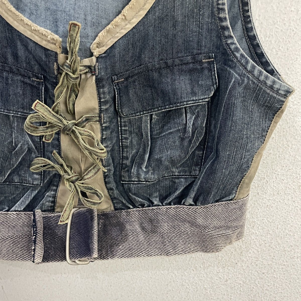 Marithe + Francois Girbaud Vintage Marith Francois Girbaud Denim Vest Size M / US 6-8 / IT 42-44 - 3 Thumbnail