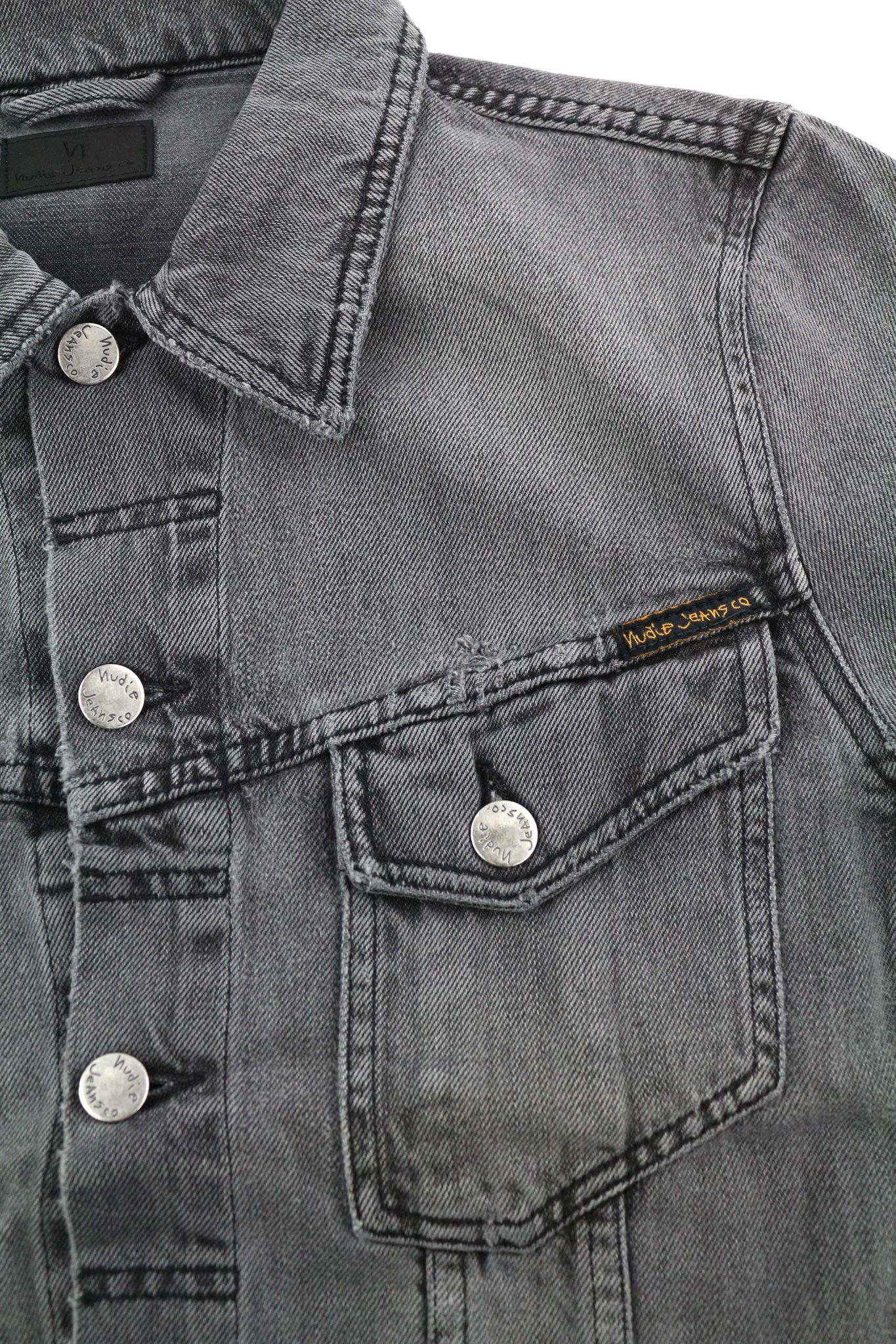 Nudie Jeans BILLY S Desolation Polo Logo Patch Denim Jacket 82469 Size US S / EU 44-46 / 1 - 6 Thumbnail