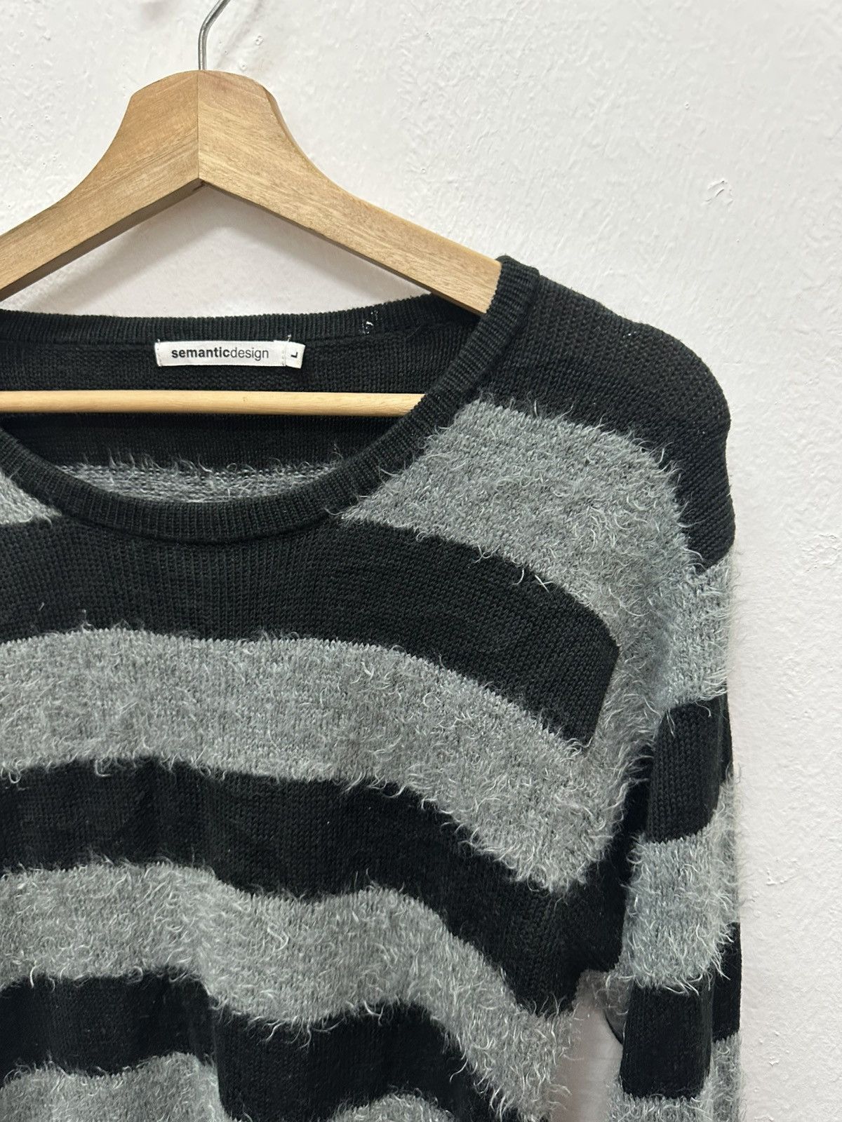 semanticdesign Semanticdesign Stripe Mohair Knitwear Size US L / EU 52-54 / 3 - 9 Thumbnail