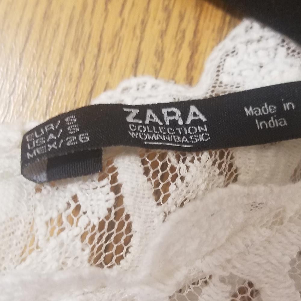 Zara Zara White Blouse Size Small Size S / US 4 / IT 40 - 3 Thumbnail