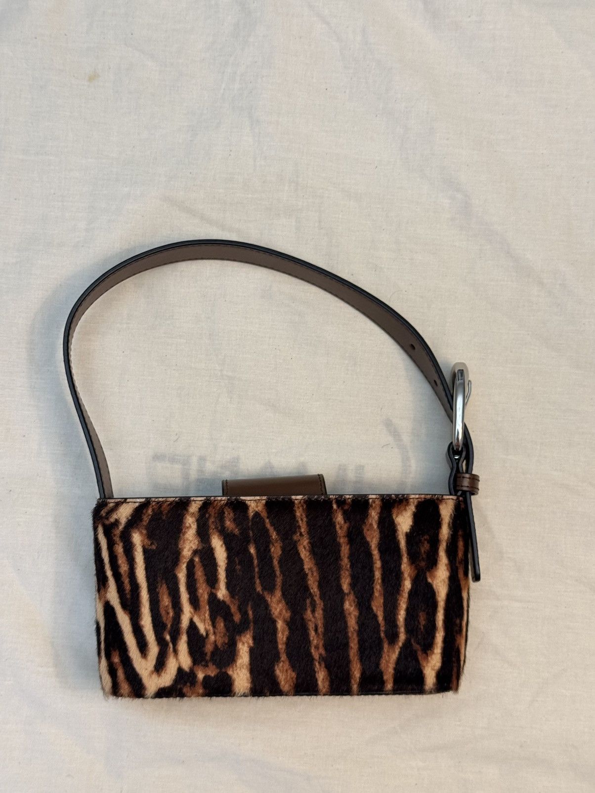 Staud STAUD Brown and Black Animal Print Shoulder Bag Size ONE SIZE - 3 Thumbnail