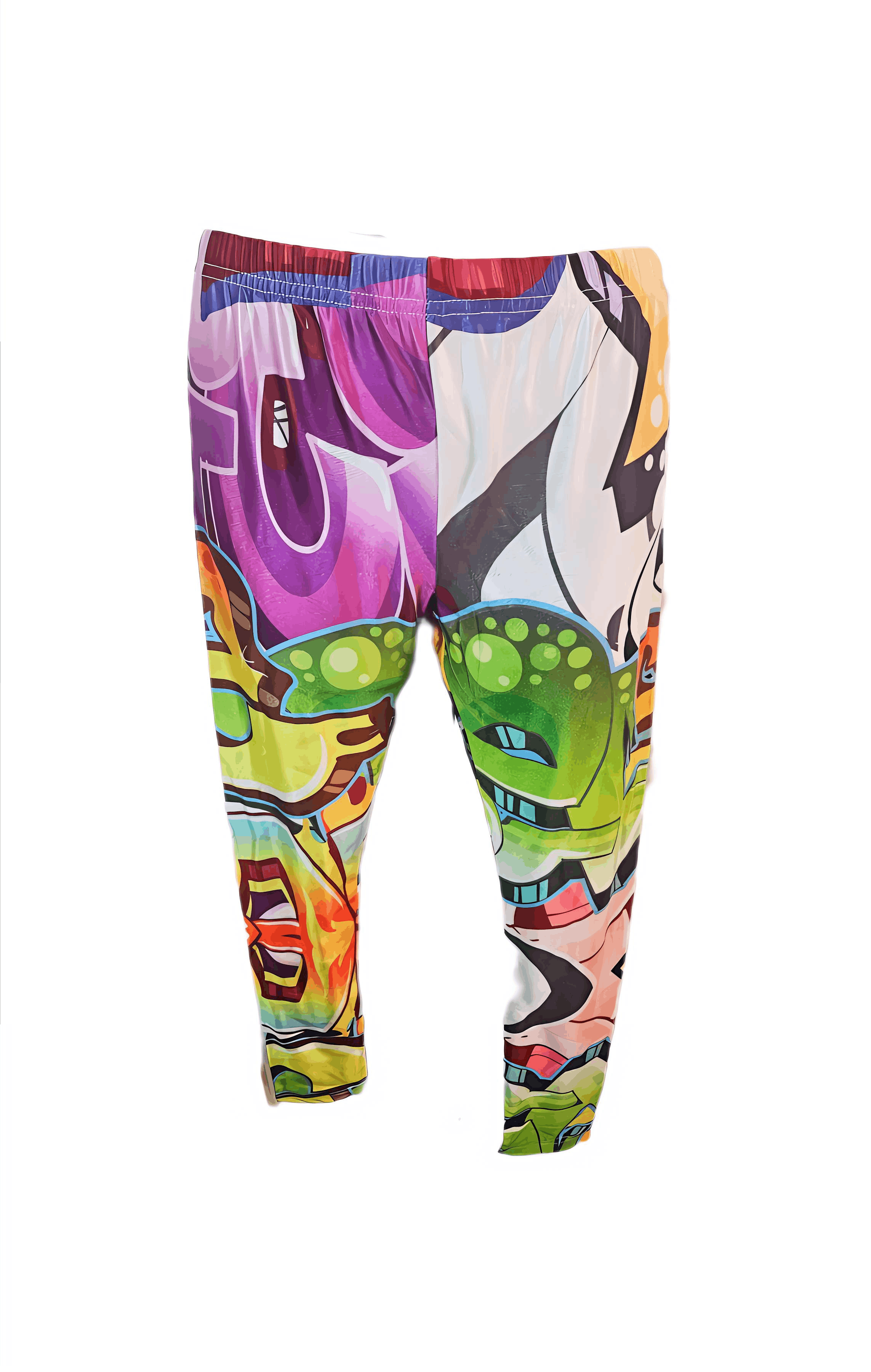 Other VINTAGE ROMWE GRAFITTI LEGGINGS Size 28" / US 6 / IT 42 - 3 Thumbnail