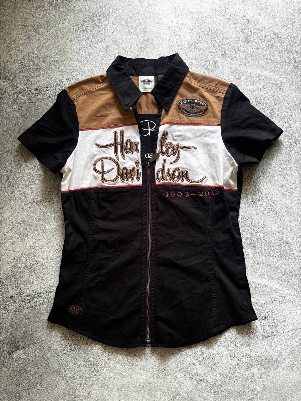 Harley Davidson × Vintage Harley Davidson vintage brown faded t shirt Size M / US 6-8 / IT 42-44 - 1 Thumbnail