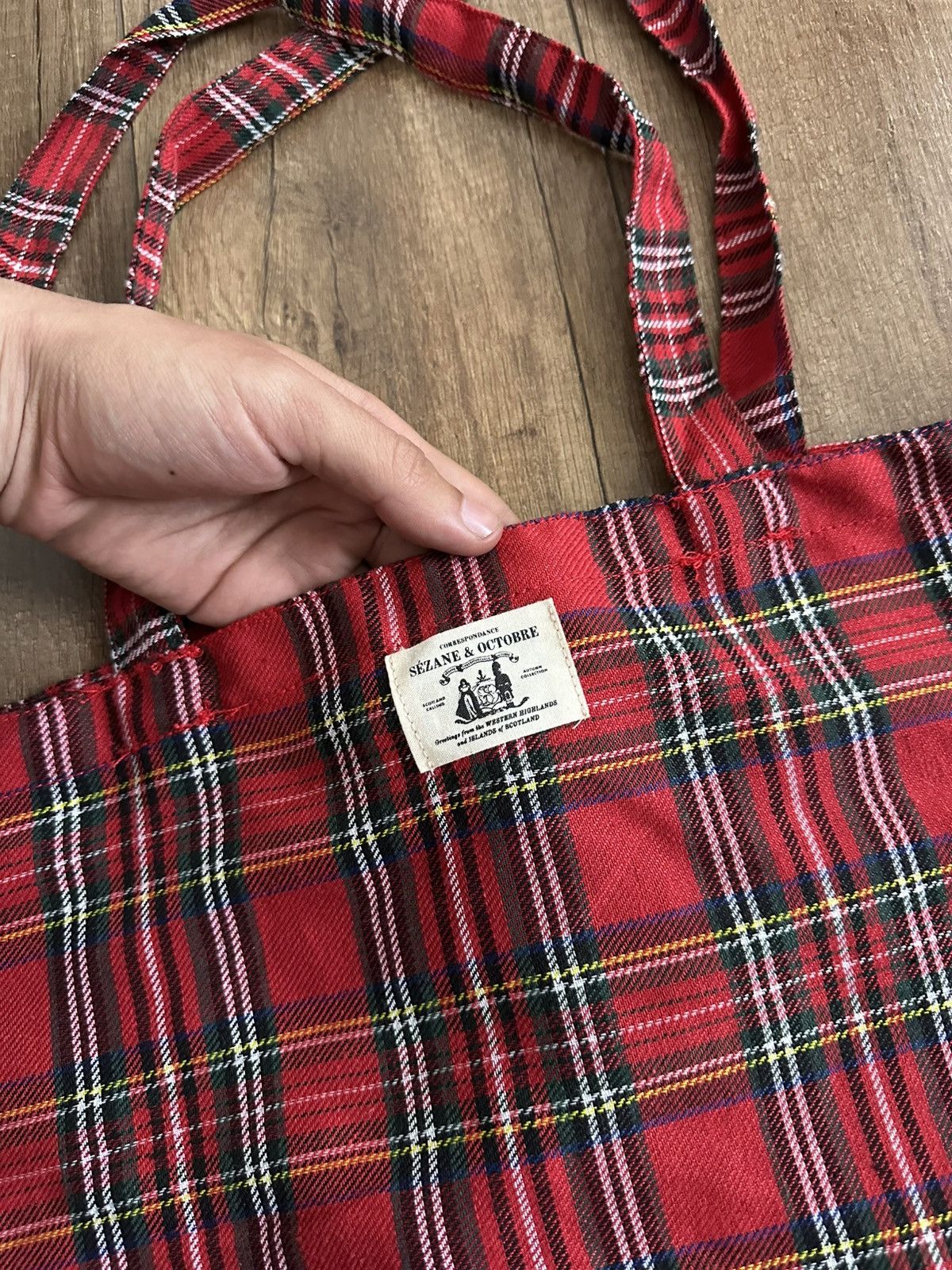 Sezane Sezane & Octobre Editions Checked Bag Size ONE SIZE - 7 Thumbnail