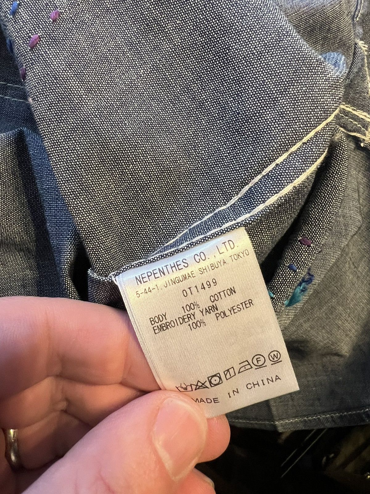 Needles NEPENTHES X OTAKARA NYC - Work Shirt - Chambray NEEDLES Size US M / EU 48-50 / 2 - 9 Thumbnail