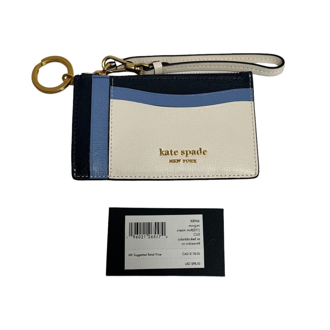 Kate Spade Kate Spade Morgan Colorblocked Card Case Wristlet new Size ONE SIZE - 3 Thumbnail