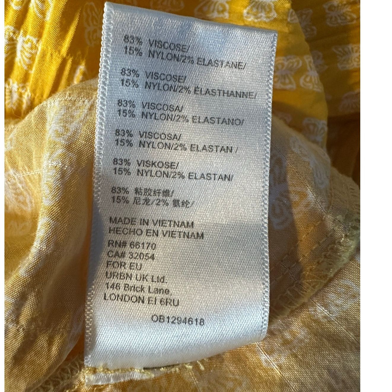 Urban Outfitters Urban Outfitters yellow butterfly midi skirt size Small Size 28" / US 6 / IT 42 - 5 Thumbnail