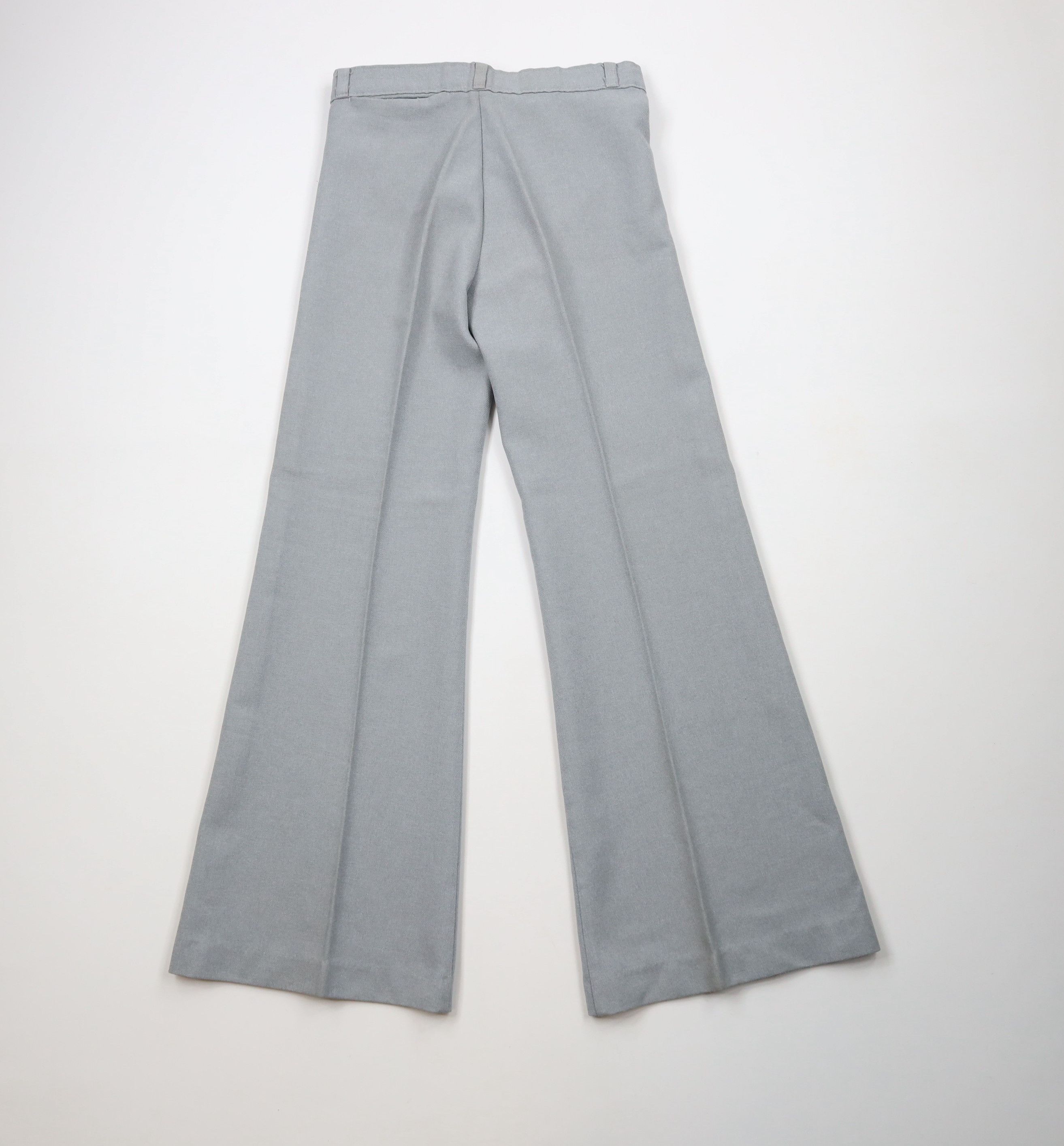 Vintage Vintage 60s 70s Streetwear Bell Bottoms Pants Gray USA AS IS Size 29" - 9 Thumbnail