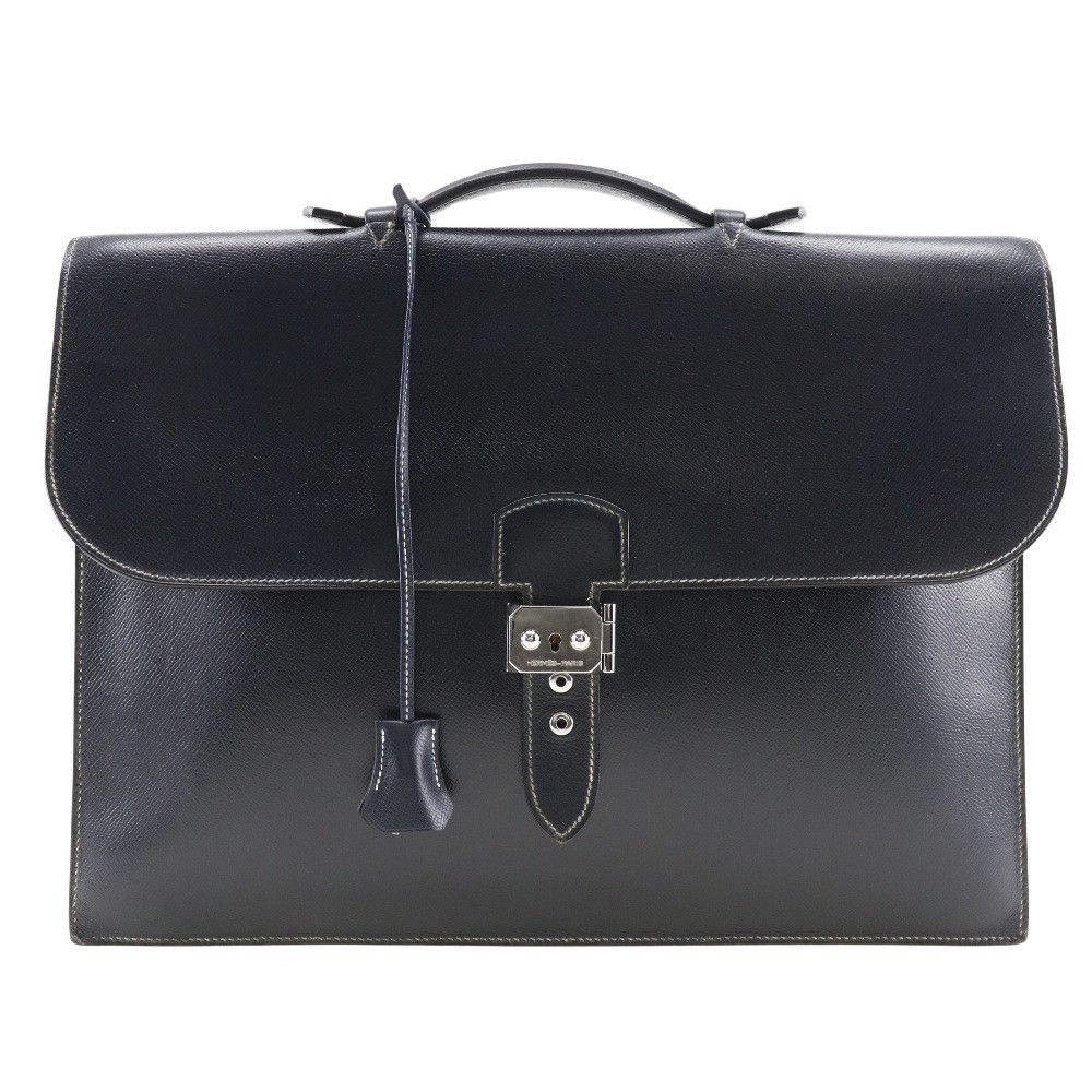 image of Hermes Courchevel Sac A Depeche 41 in Brown, Men's