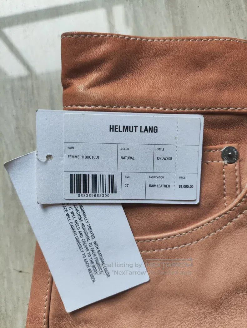Helmut Lang Helmut Lang Sandy Leather Pants Showpiece Size US 28 / EU 44 - 4 Thumbnail